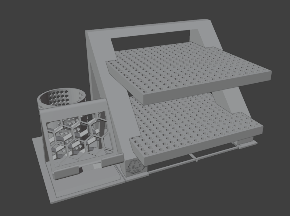 On-desk shelf / segregator