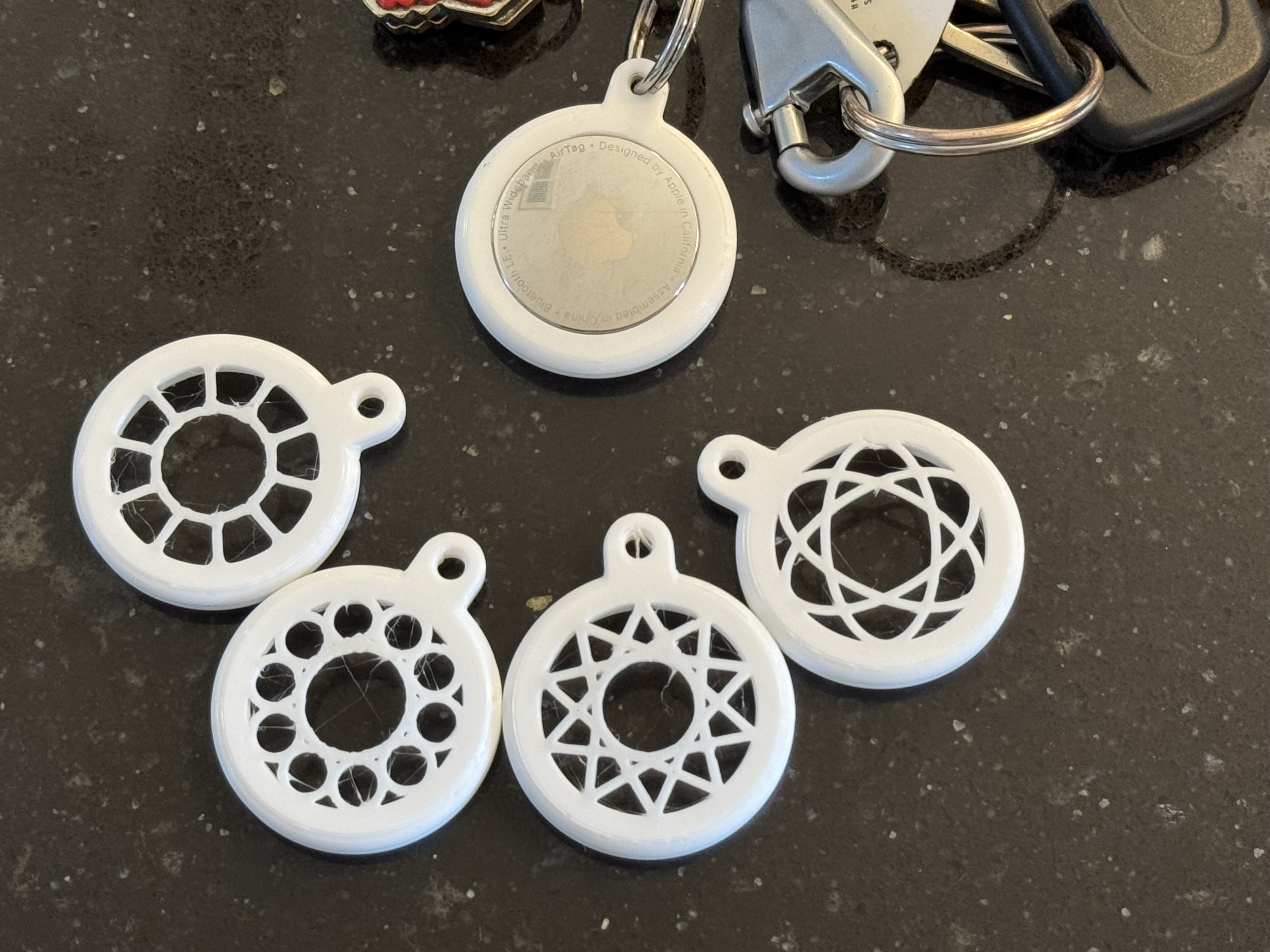 TPU AirTag Holder — Key Ring or Sew-In