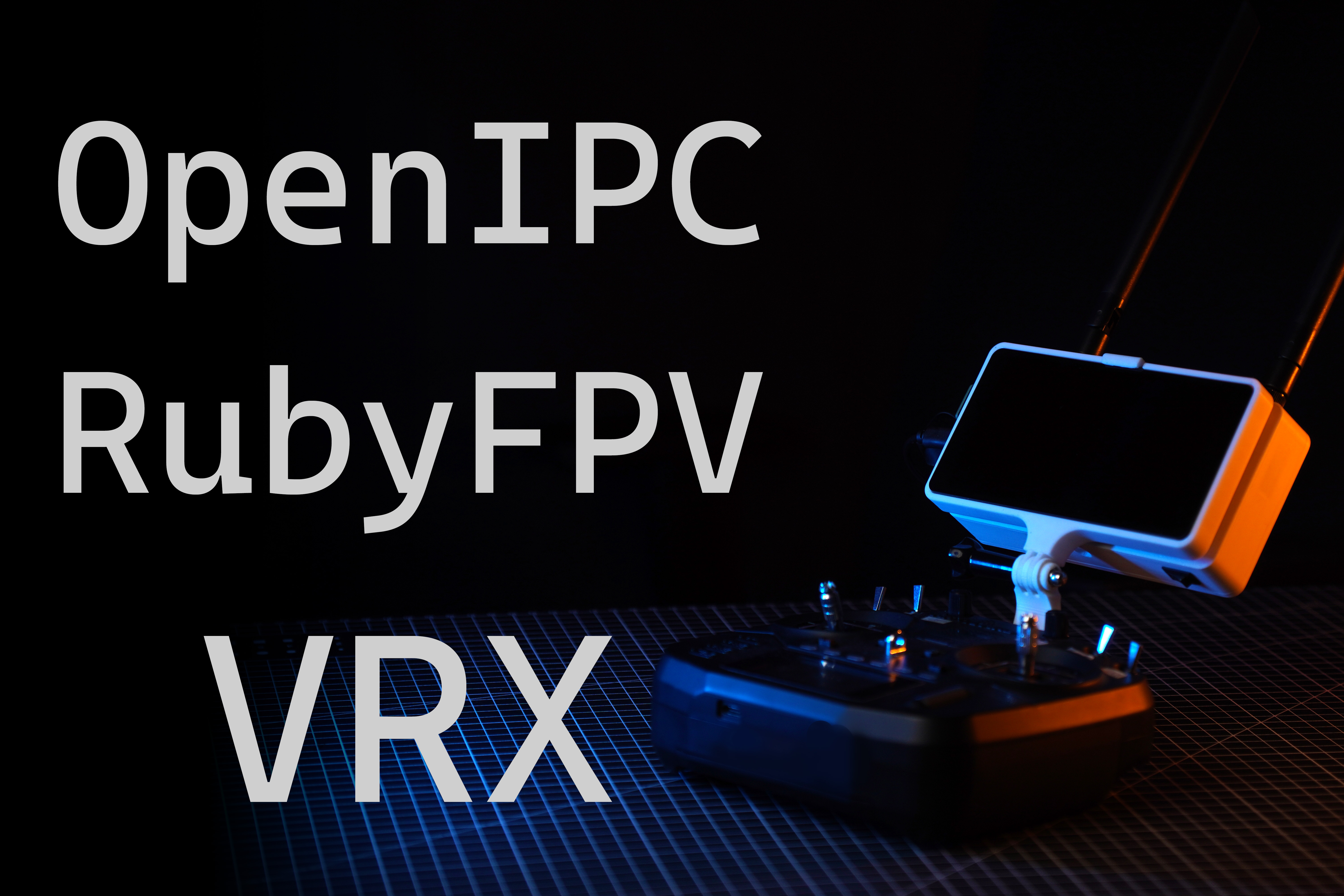 OpenIPC RubyFPV VRX WITH DISPLAY AND BRACKET FOR RADIOMASTER BOXER