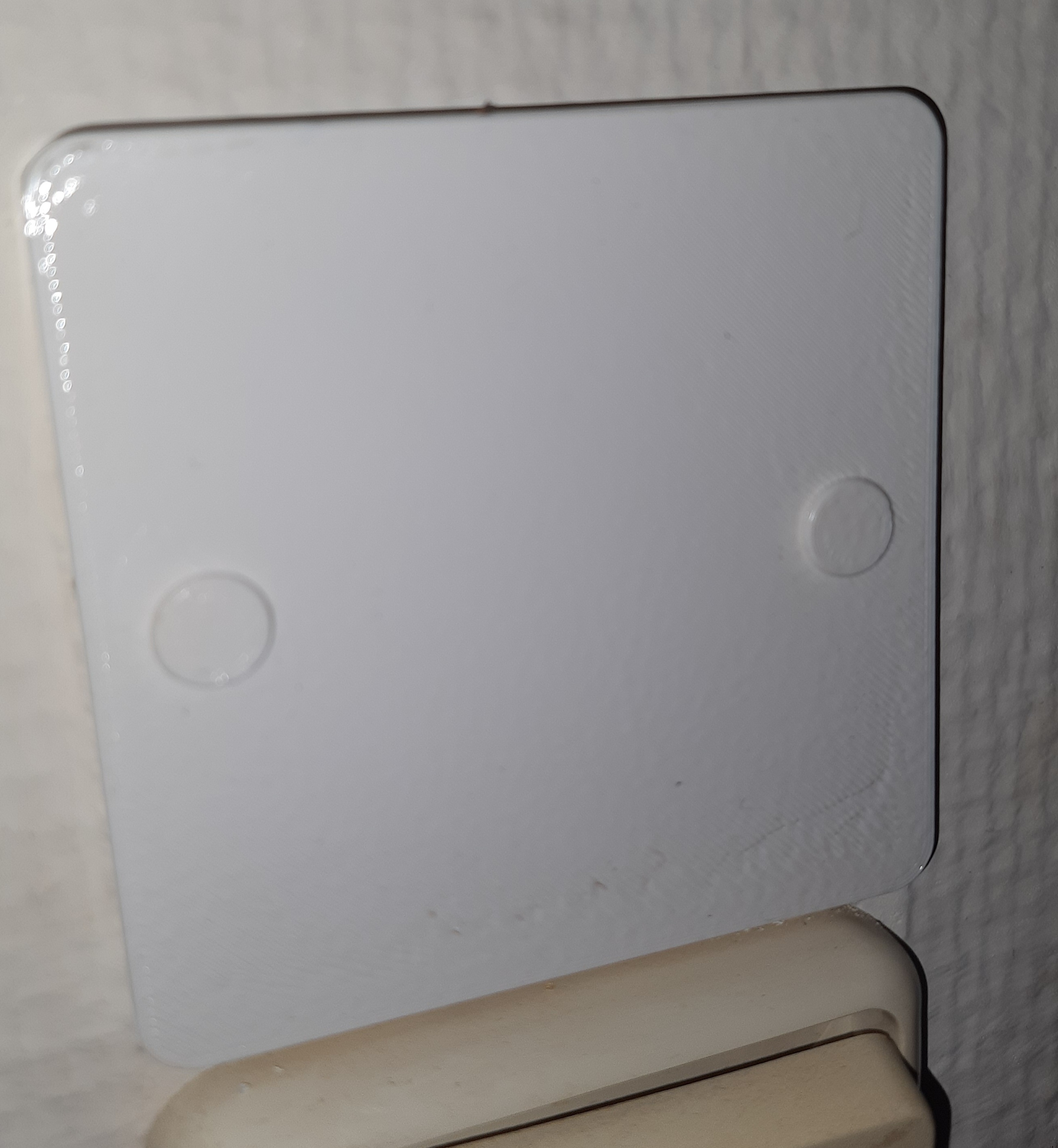 Blind cover plate for electrical flush-mounting box
