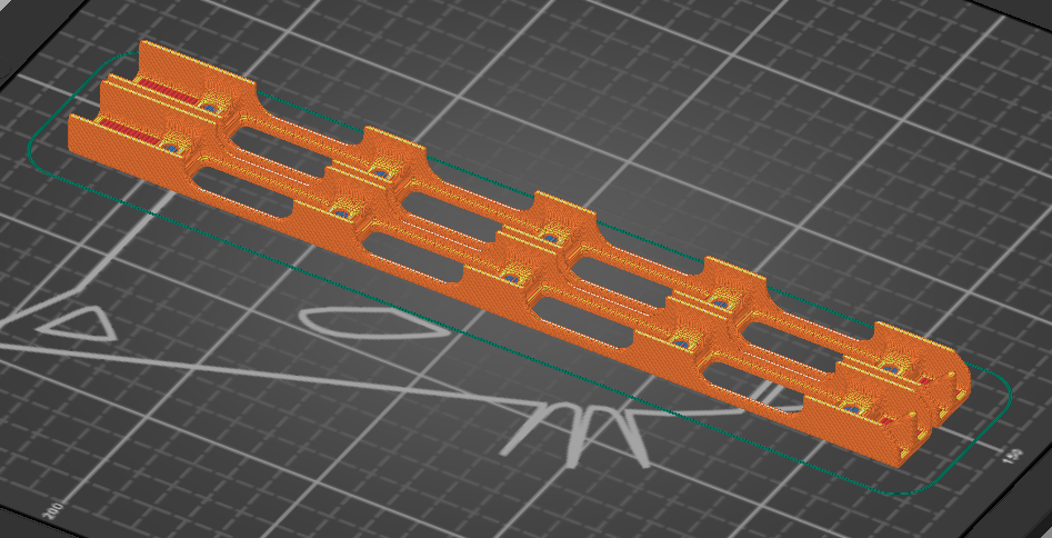 Titanium Tube Nut Holder for RatRig V-Core 4 300