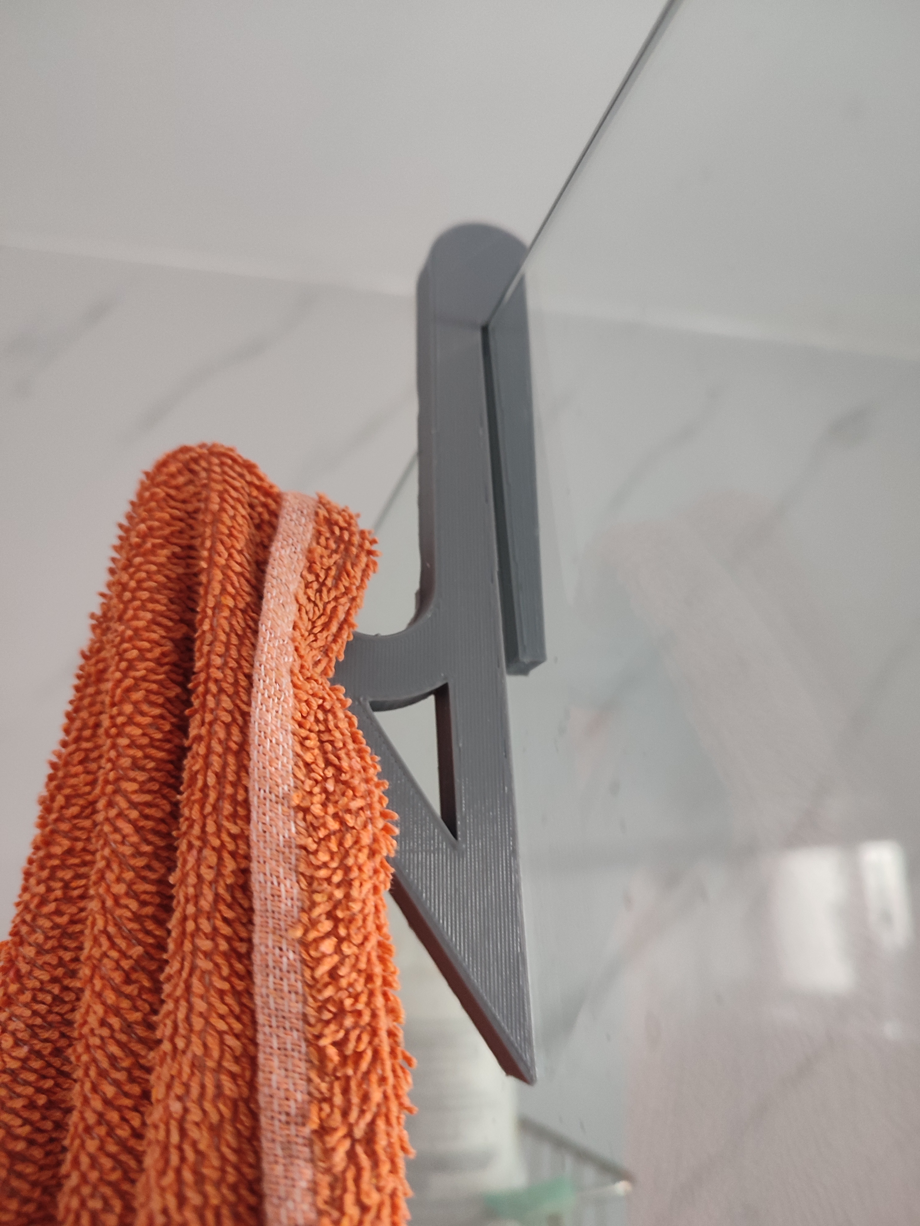 Modern bathroom Hook for 6mm glass