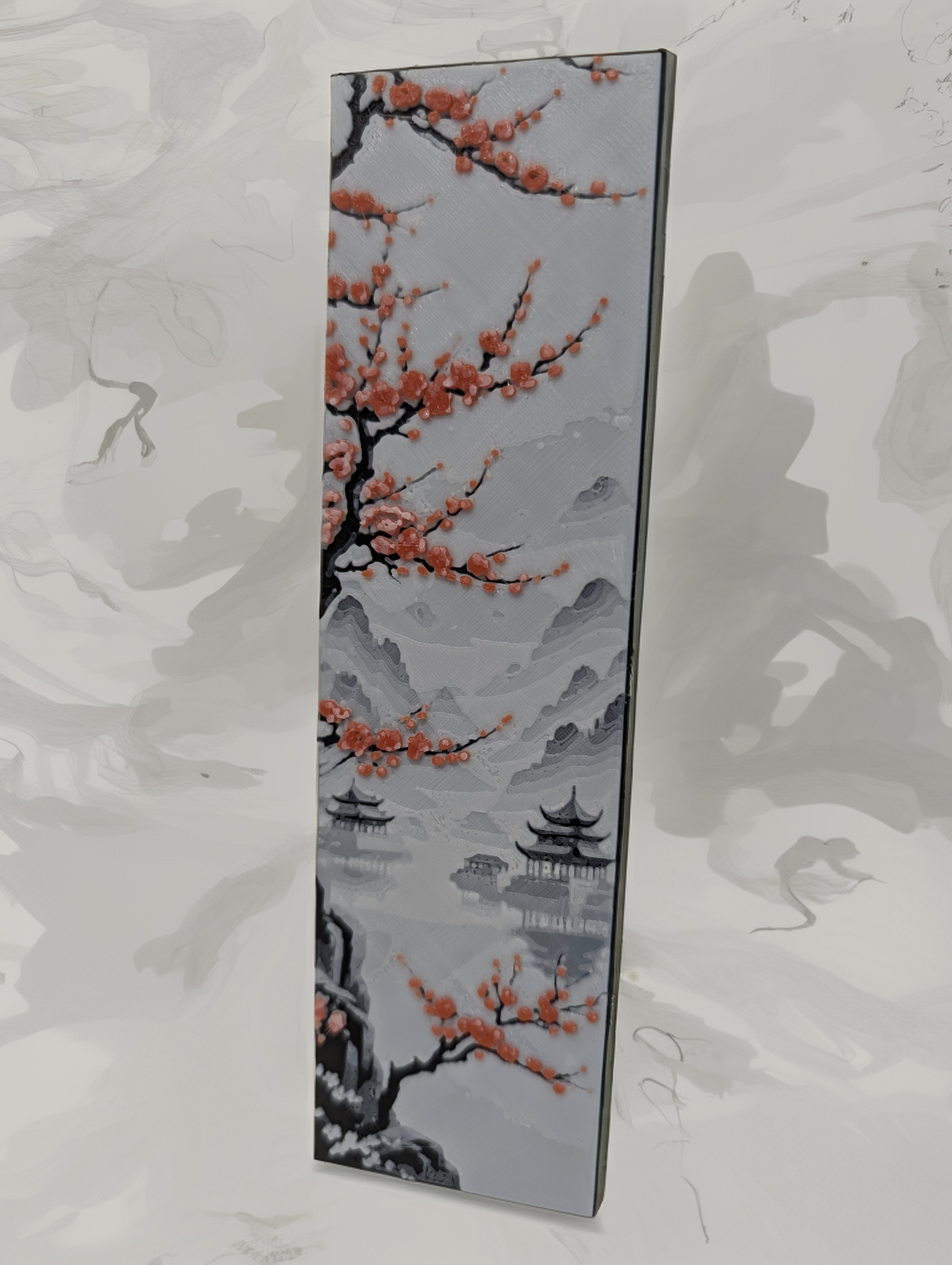 Cherry blossom bookmark - Harmony of the seasons