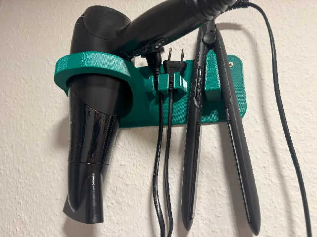 Hairdryer & Straightener Wall Mount