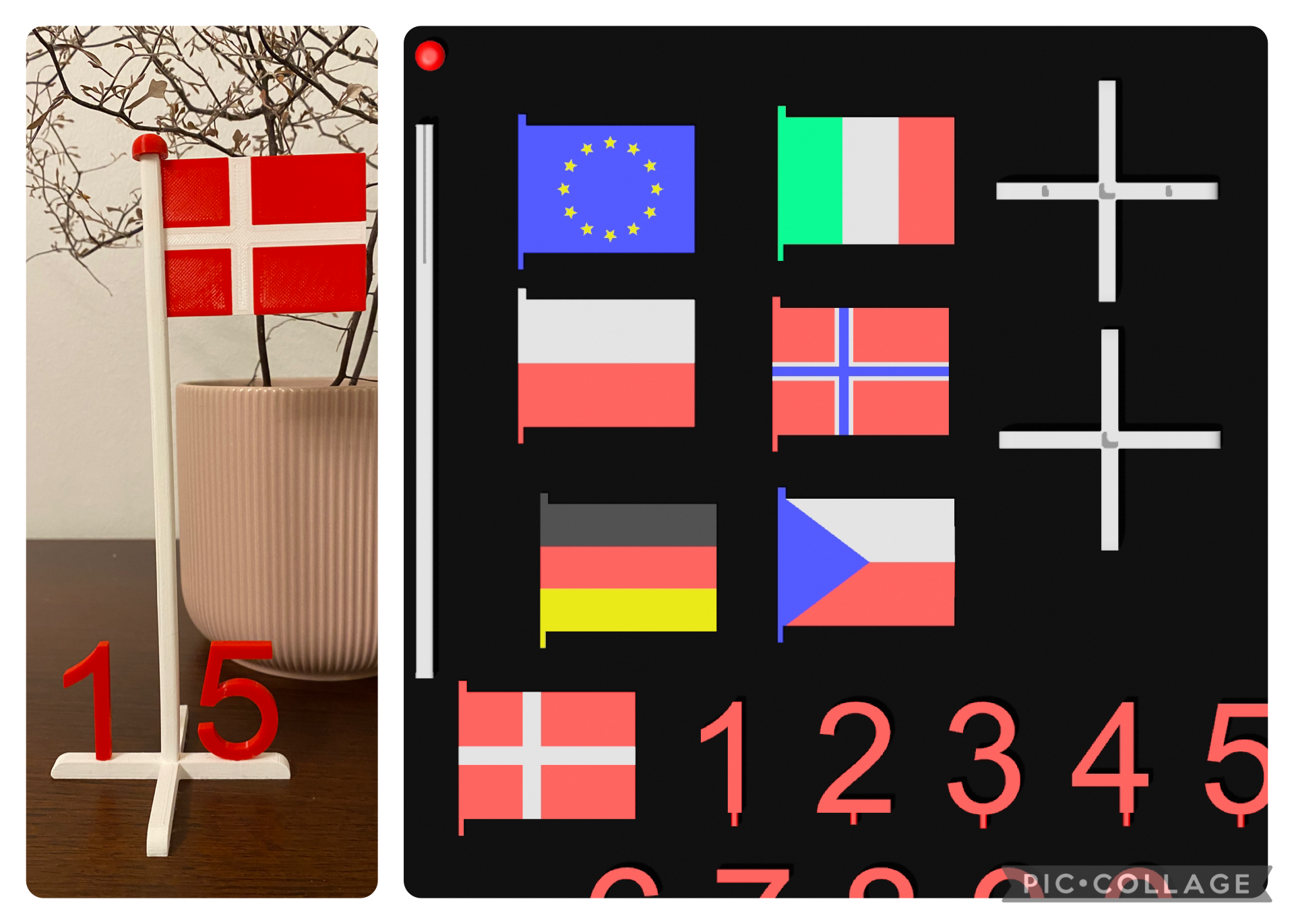 Birthday flag or celebration flag