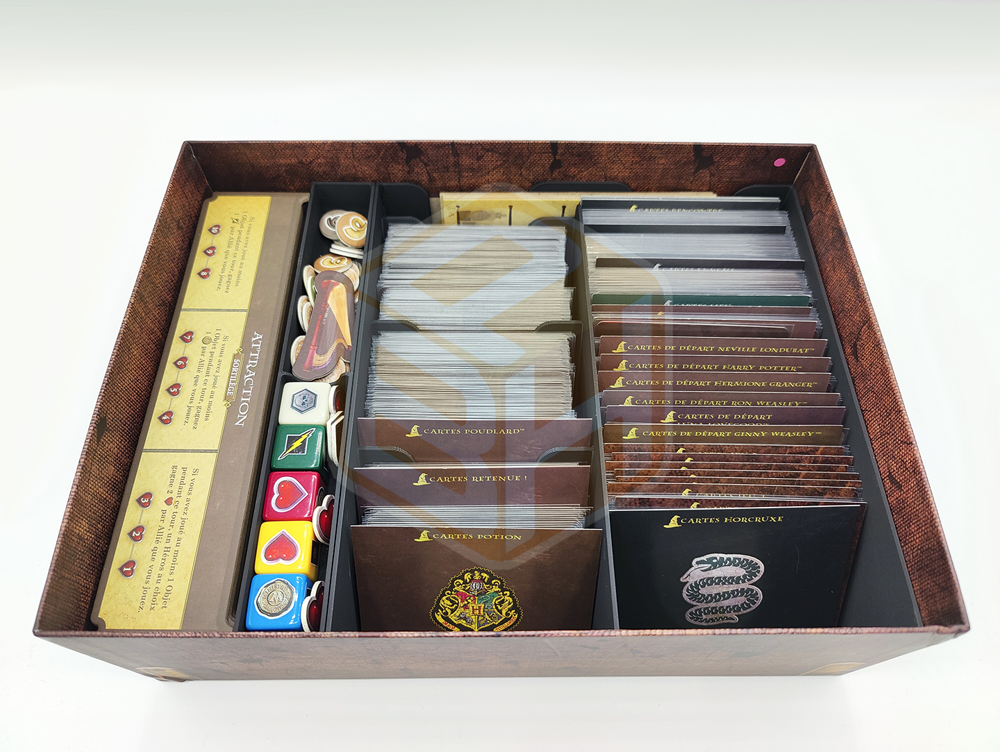 Organizing insert for Harry Potter: Hogwarts Battle