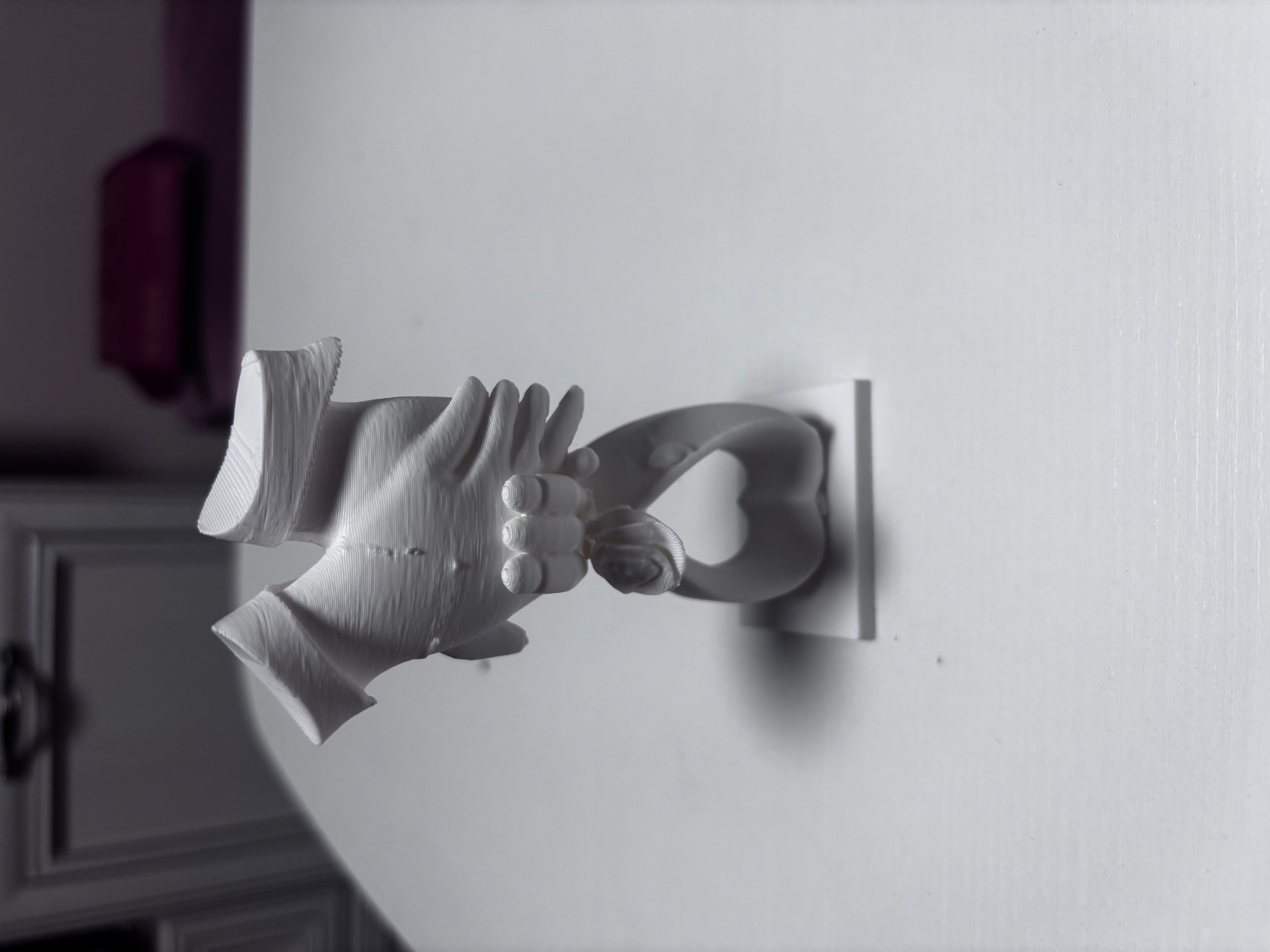 Holding hands in love valentine day decoration
