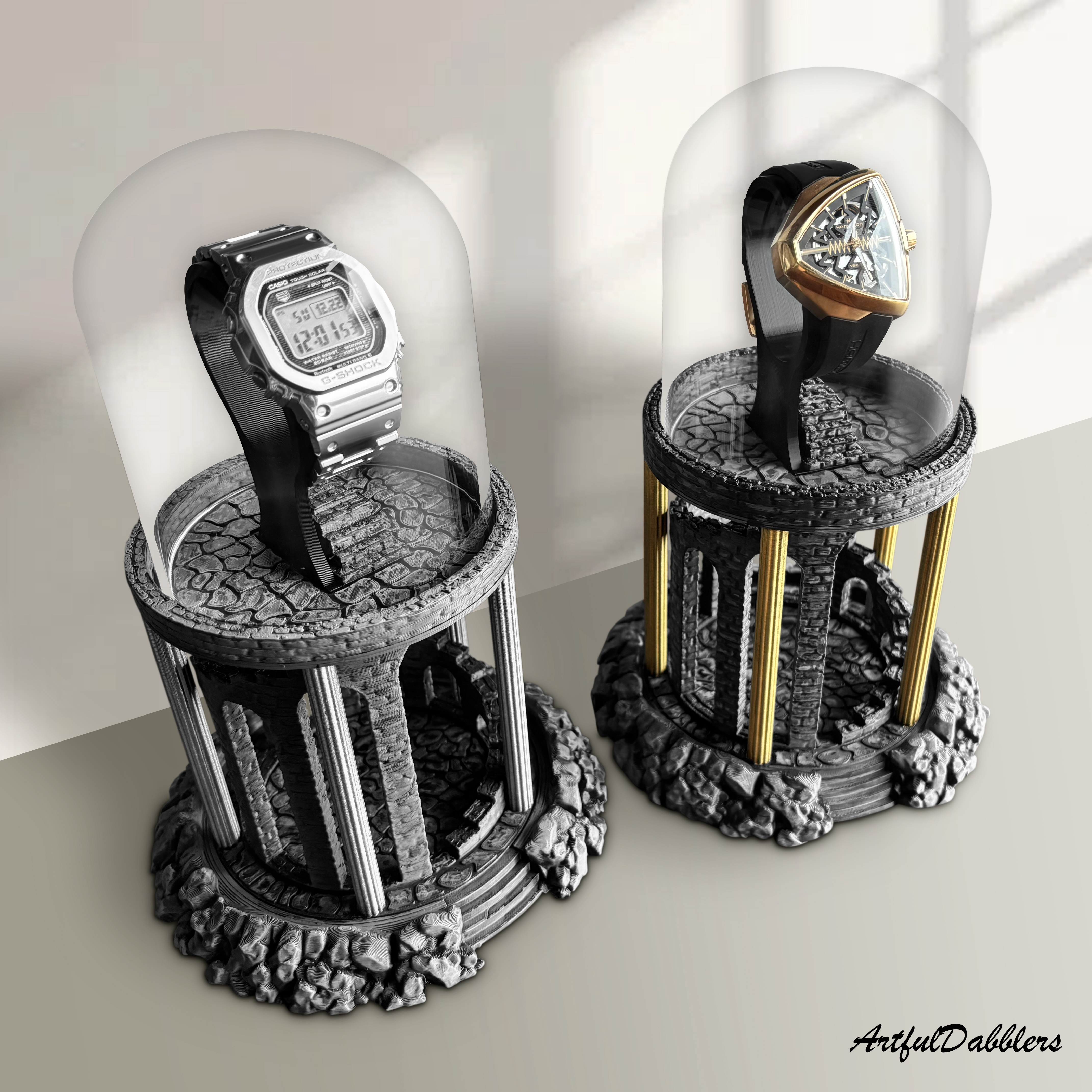 Mount Olympus display case, watch presentation  showcase, collectible display