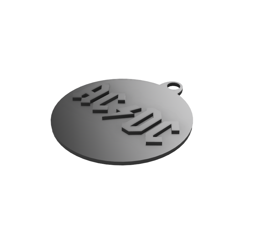AC/DC keychain