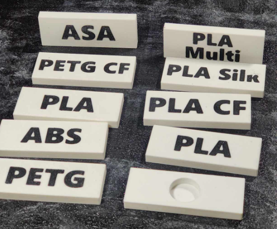 Filament Placards for Metal shelves with magnet