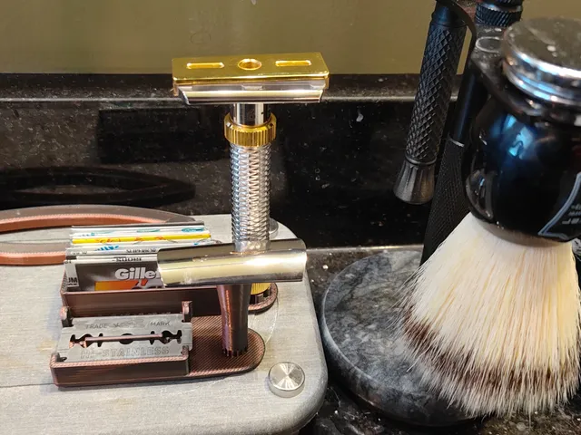 2 piece razor drying rack