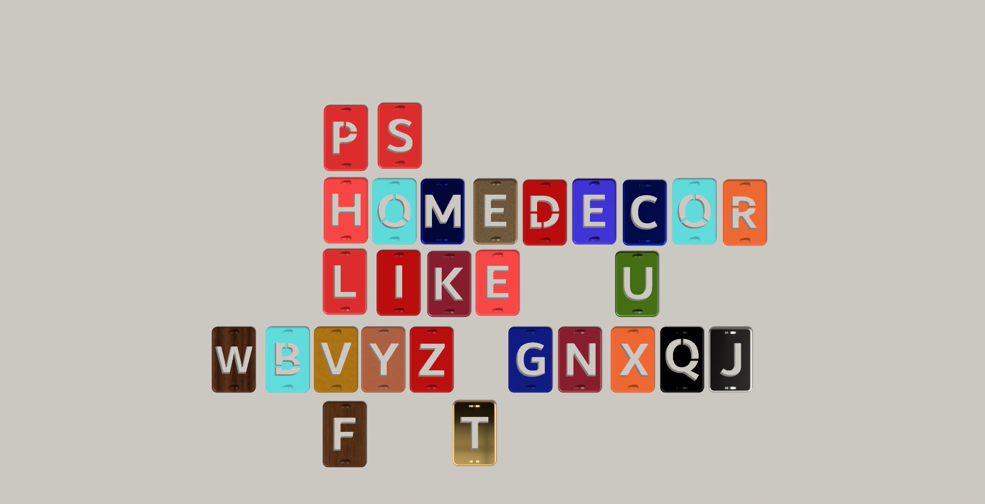 Letter Stencils Set