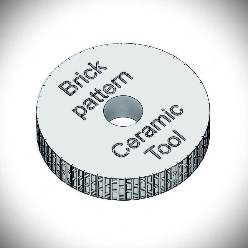 Brick Pattern Ceramic Roller Tool