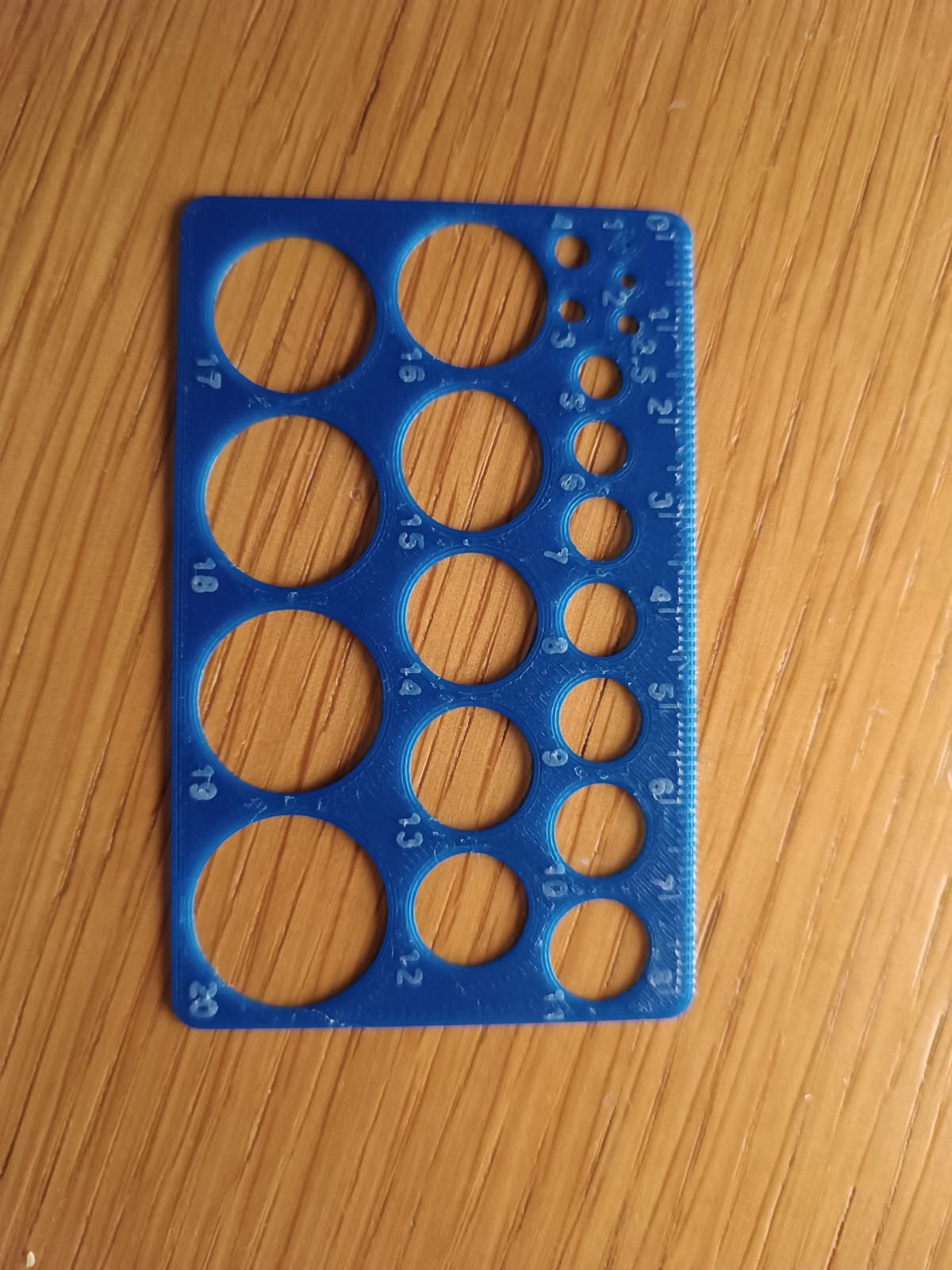 Circle stencil card
