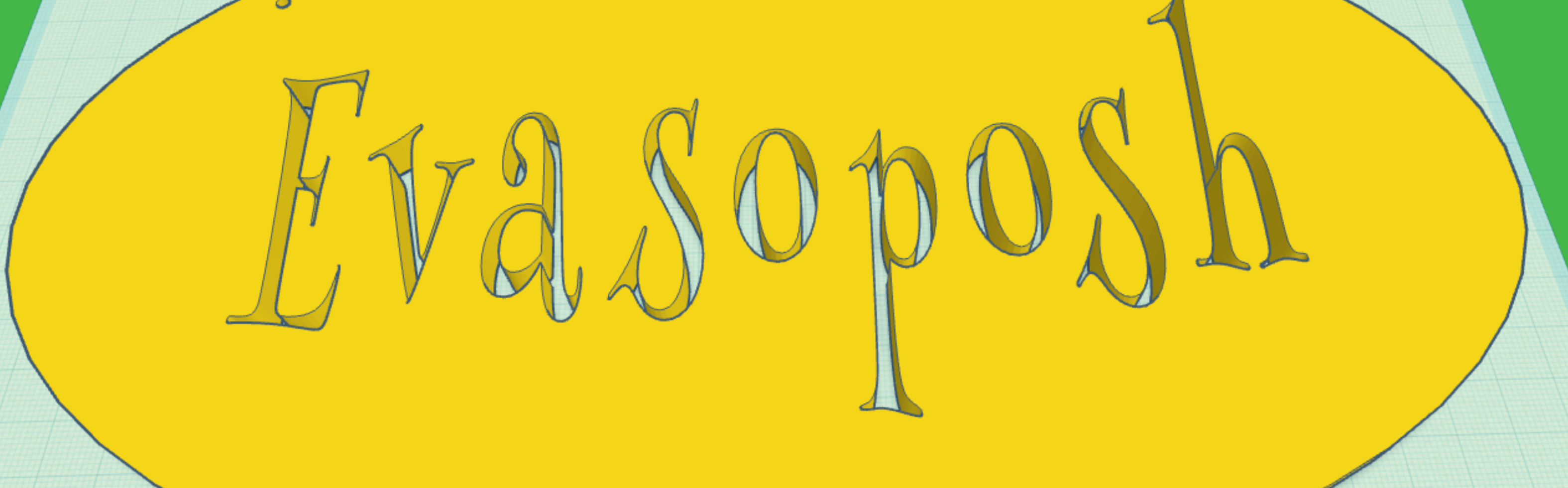 Novelty Sign "Evasoposh"