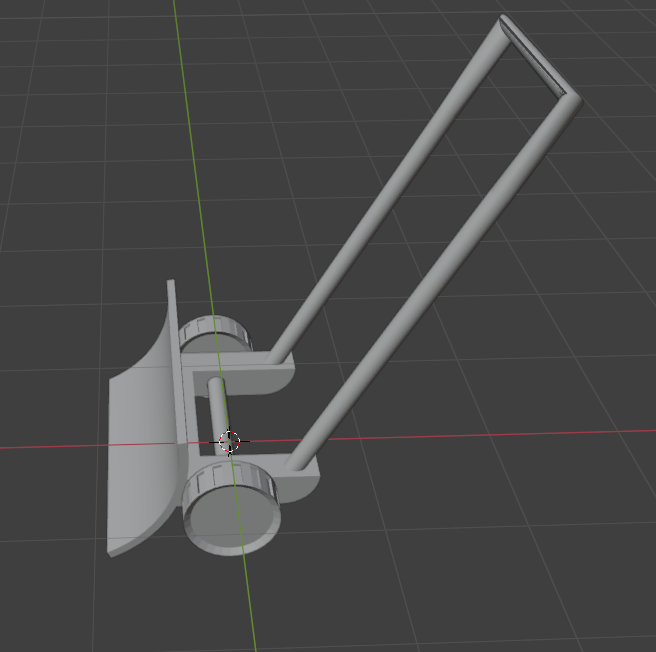 Snow shovel with wheels