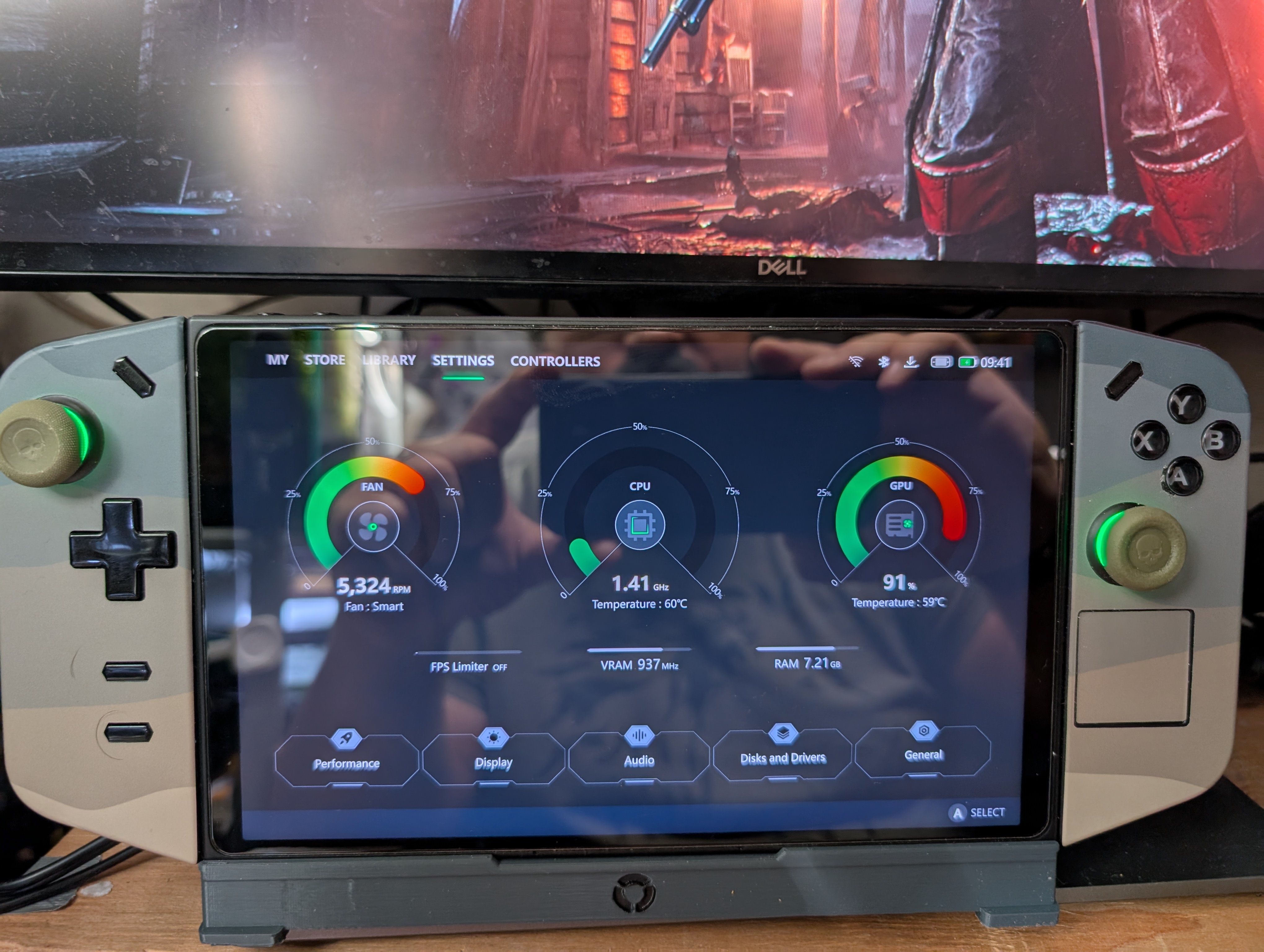 Legion Go Dock with dual 80mm Fan Support