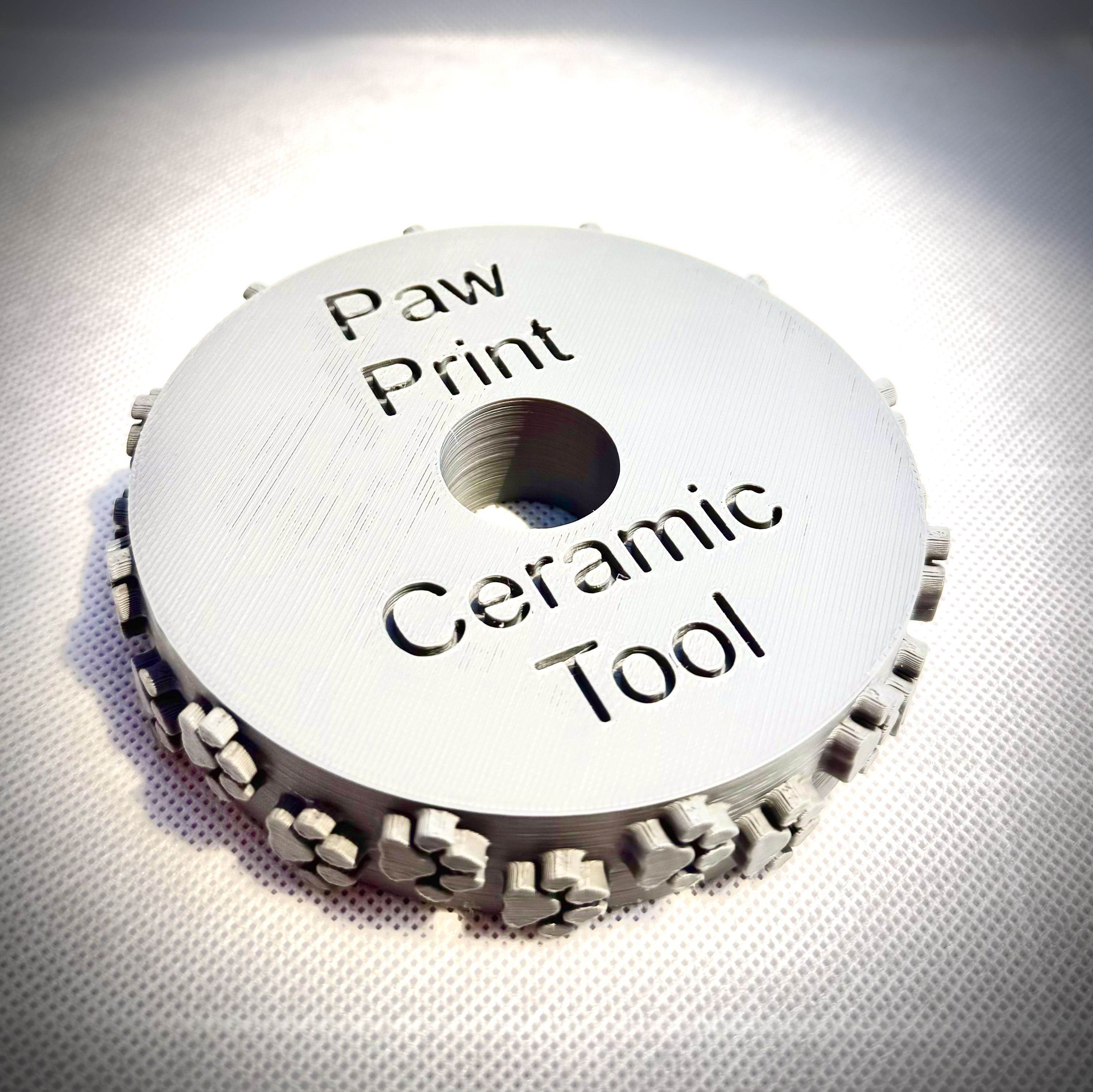 Paw Print Ceramic Roller Tool