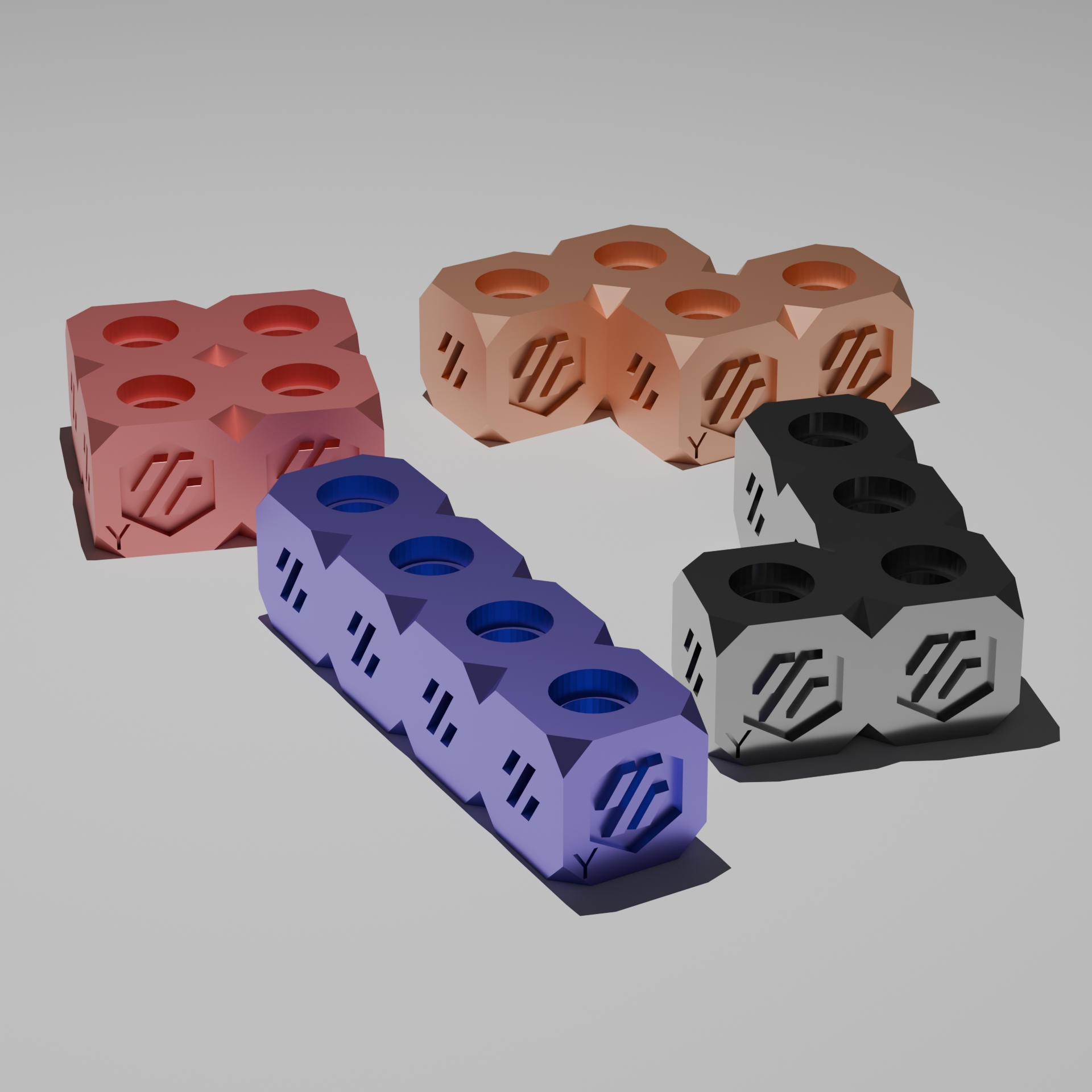 tetris style calibration blocks