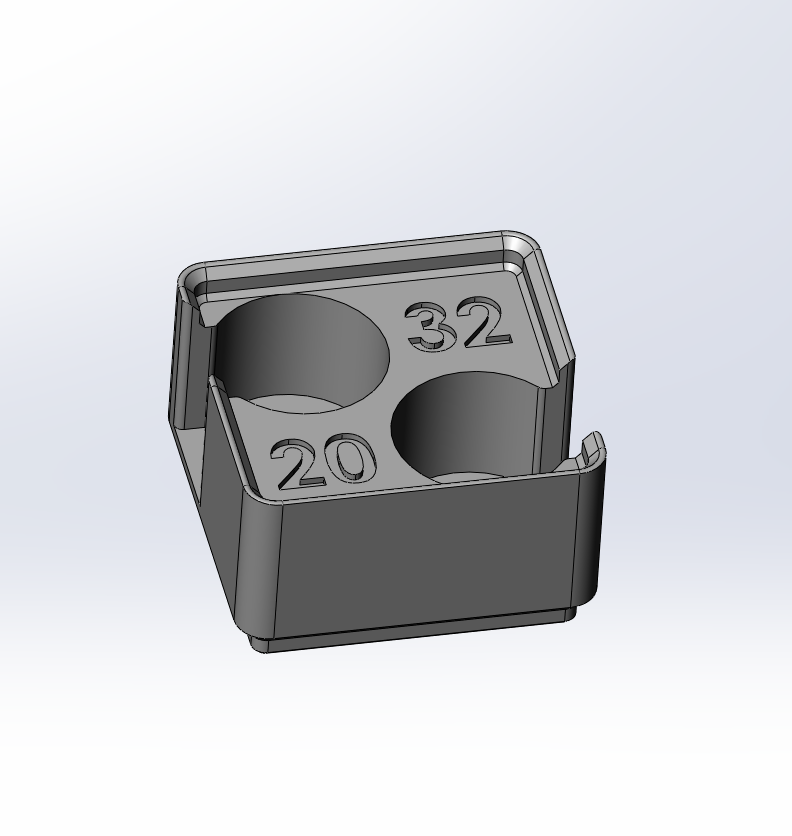 Gridfinity CR Battery Holders 1x1x3 and 1x1x6 Stackable