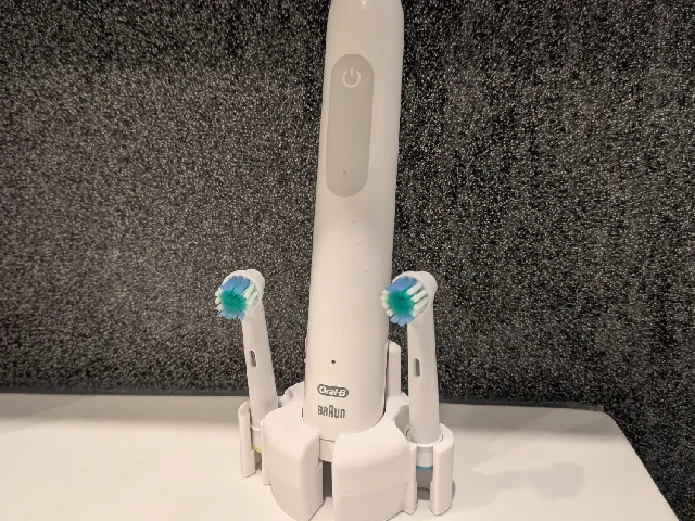 Holder for Oral-B Electric Toothbrush and 2 or 3 Brush Tips