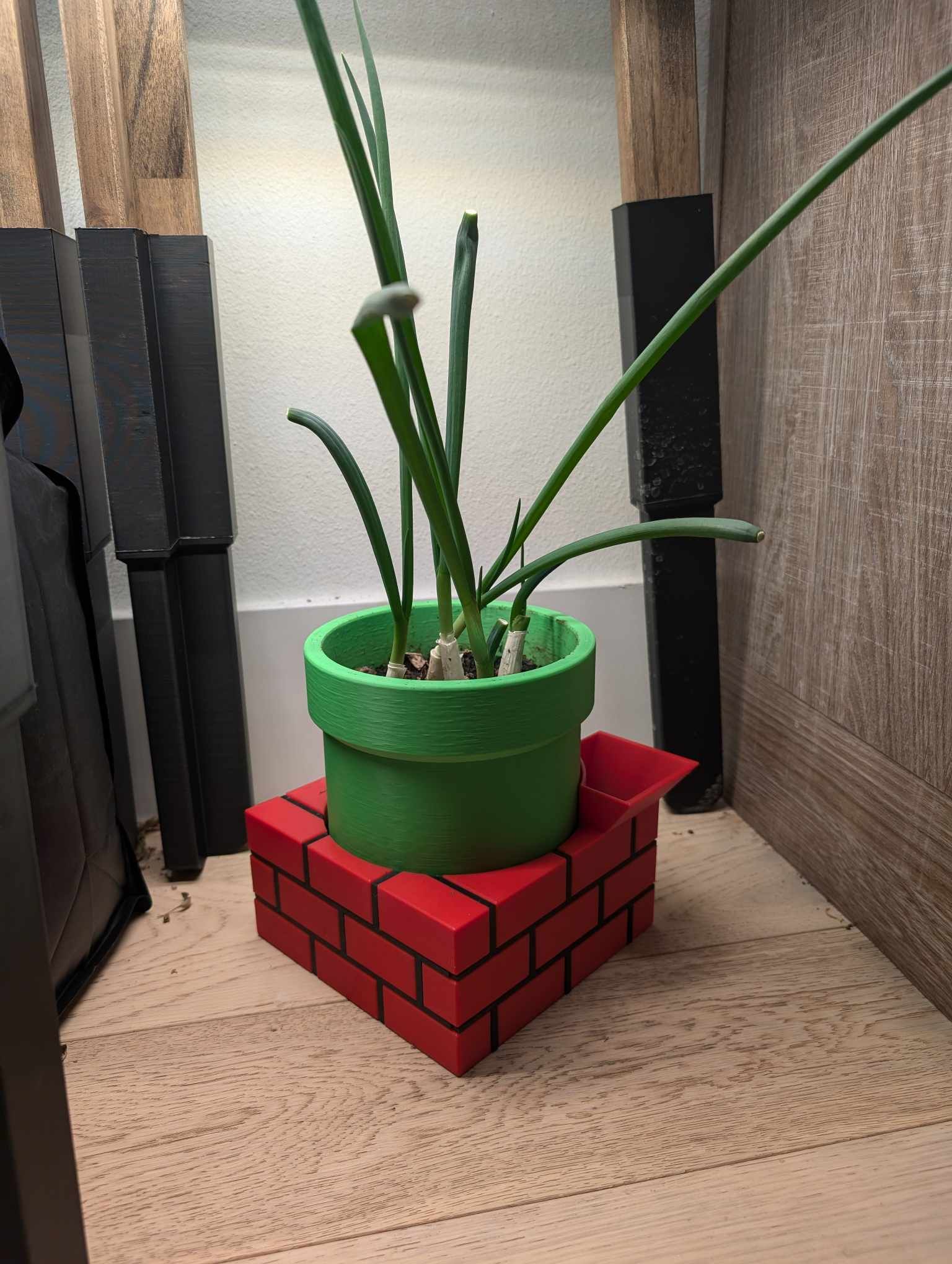 Mario pipe planter - Multicolor no AMS, self watering (wick required)