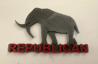 Republican Auto Placard