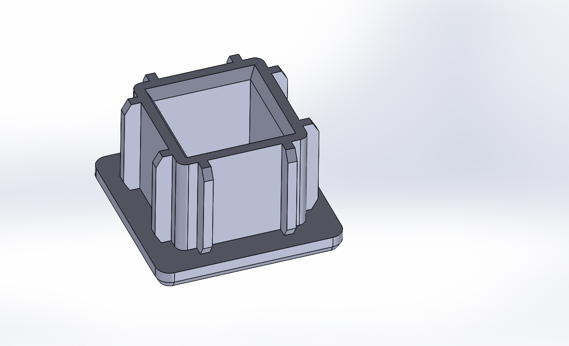 Profile pipe plug cap 20x20 and 40x20
