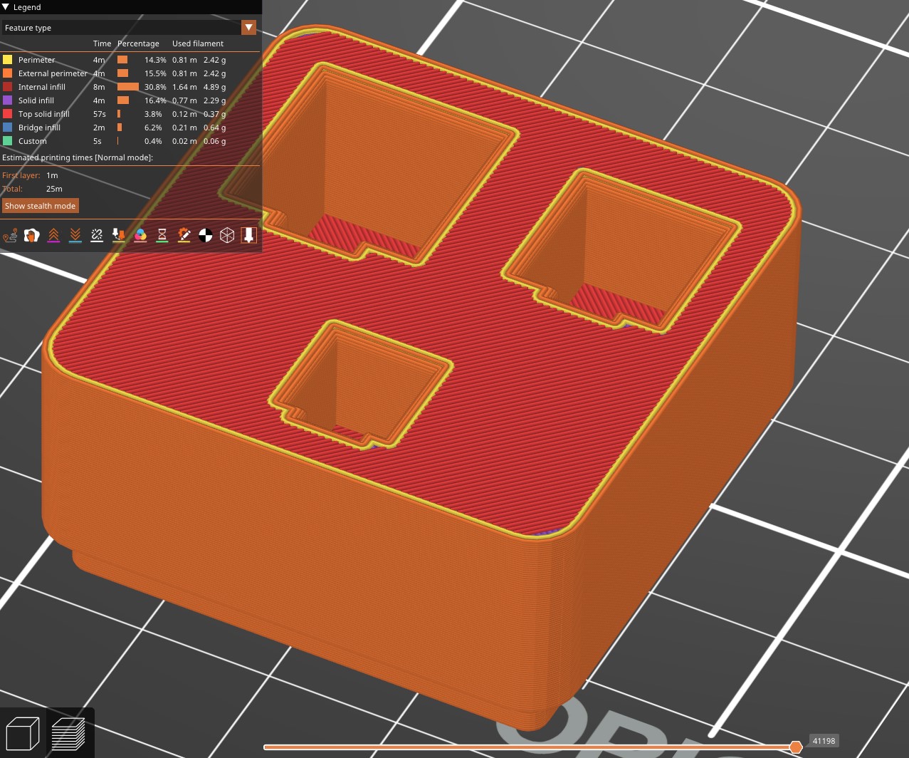 Miniatura 3 do modelo 3D gridfinity bin for socket adapters