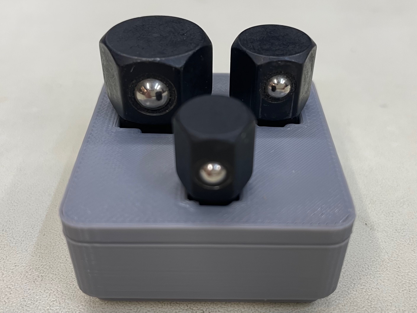 gridfinity bin for socket adapters