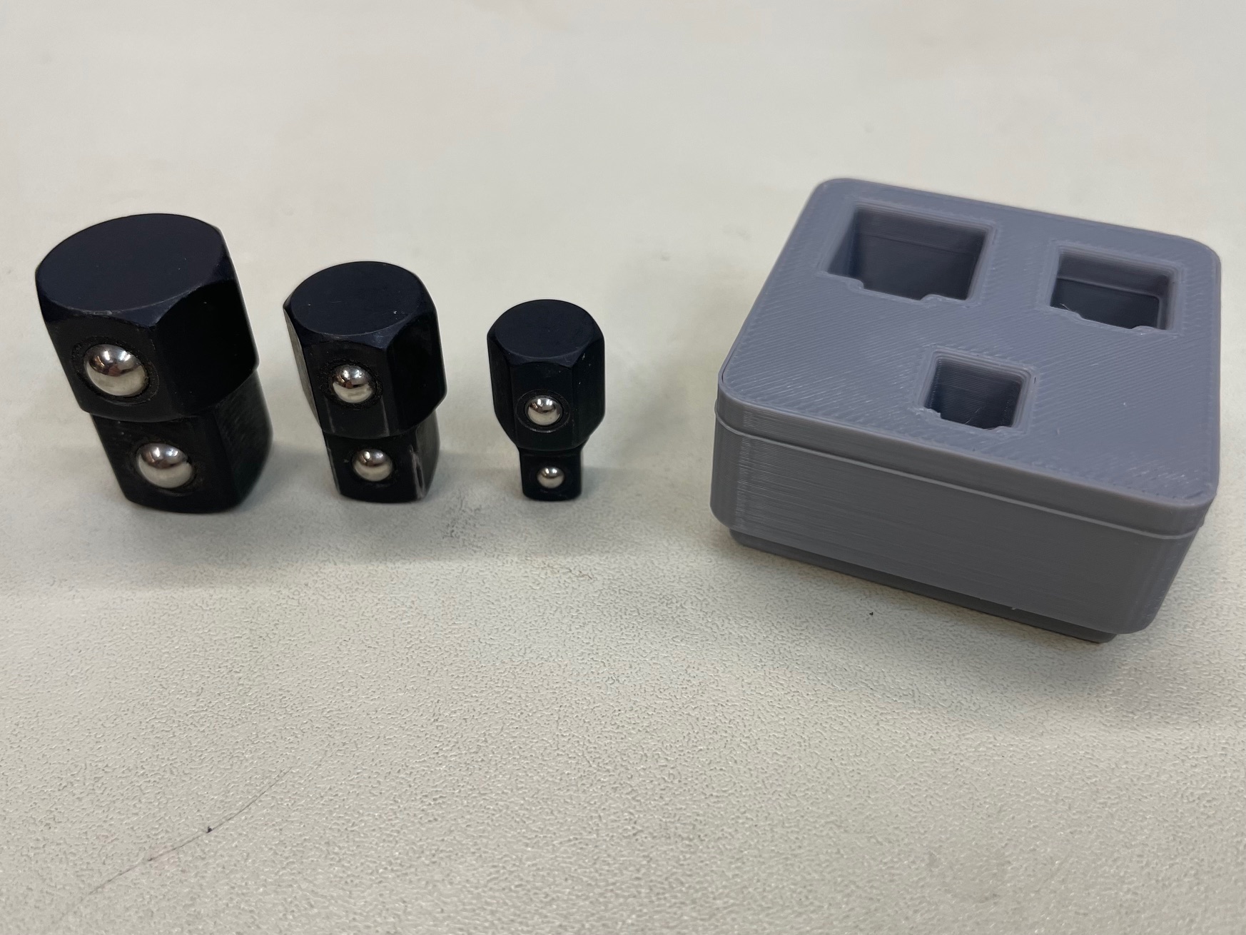 Miniatura 6 do modelo 3D gridfinity bin for socket adapters