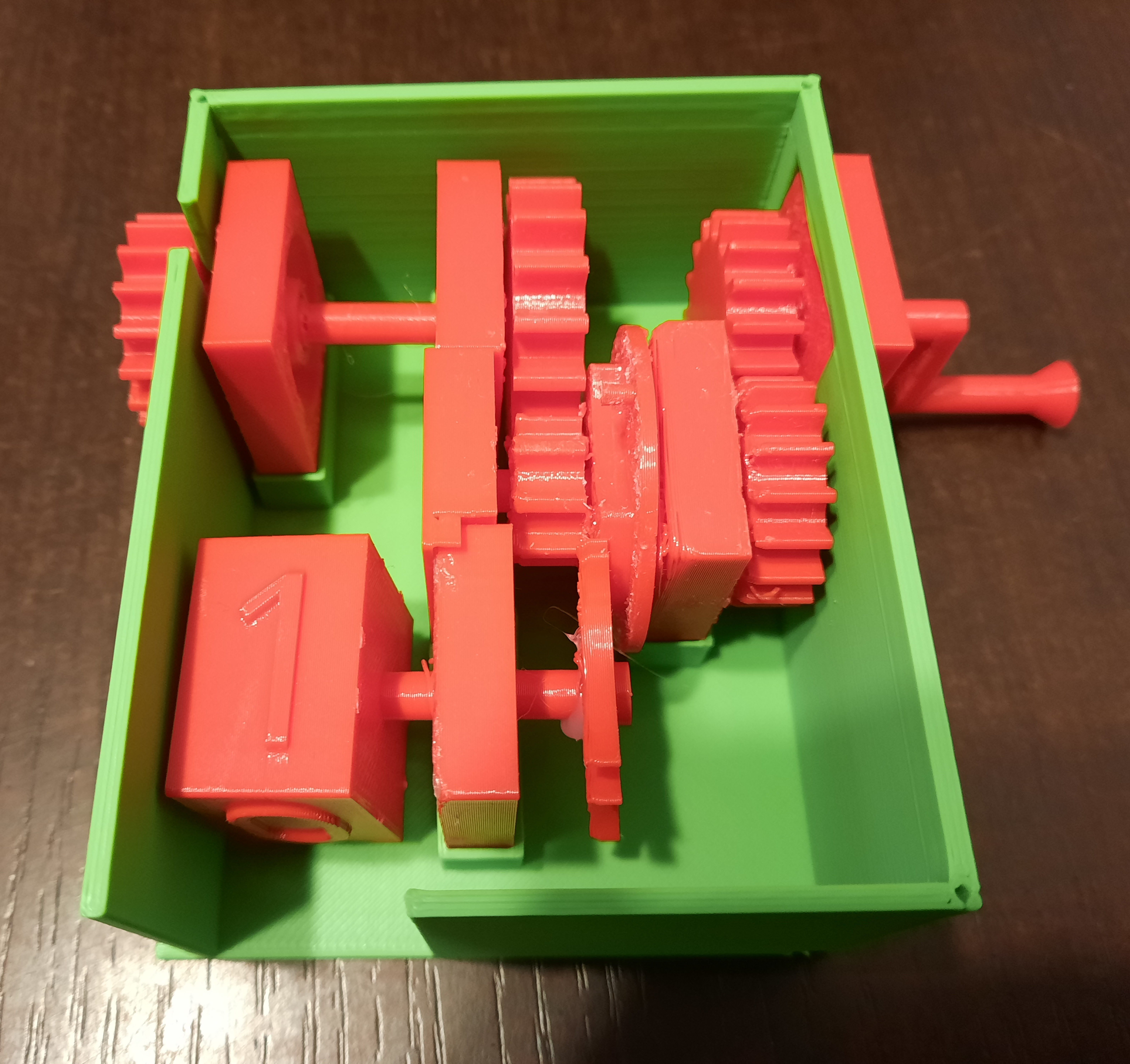 Miniatura 2 do modelo 3D Modular Mechanical Binary Counter