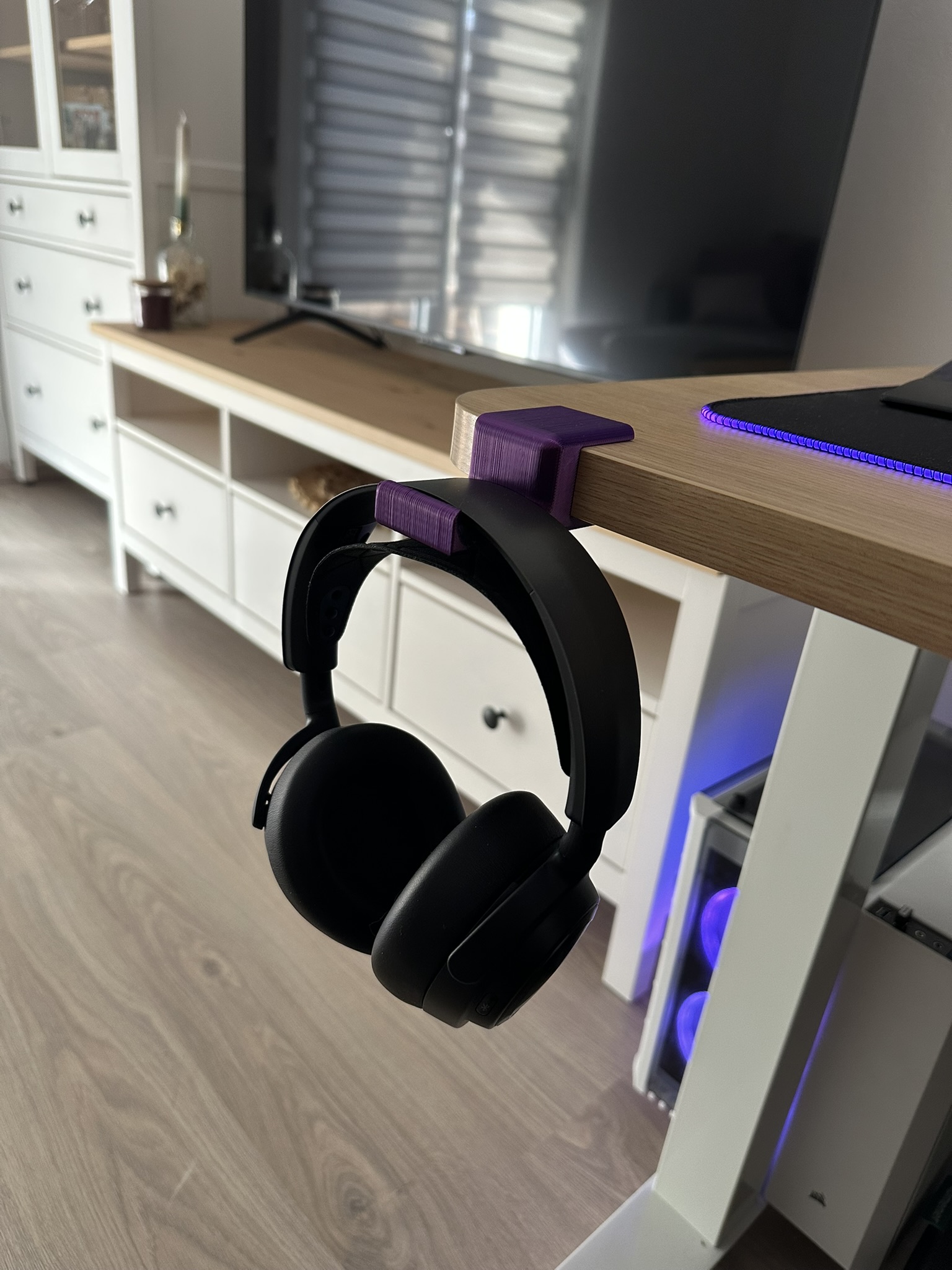 Headphone holder for Desk 25mm