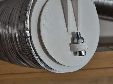 Ventilační klapka pro ∅ 100 mm trubky (air check valve, ventilation flap)