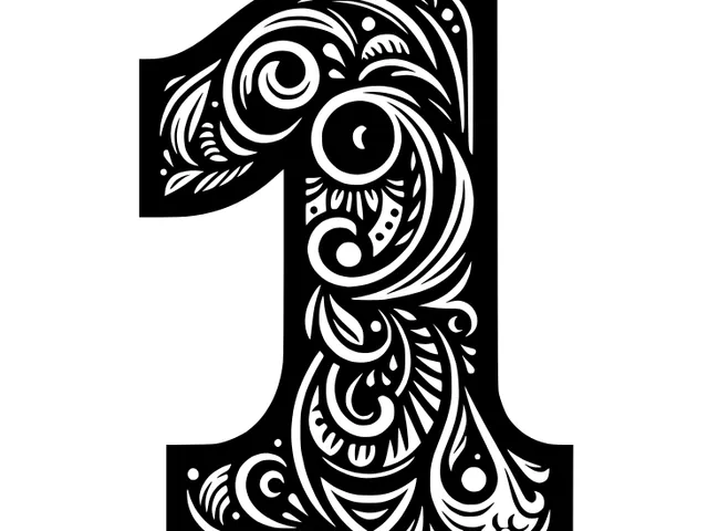 Ornamental number 1 (1)