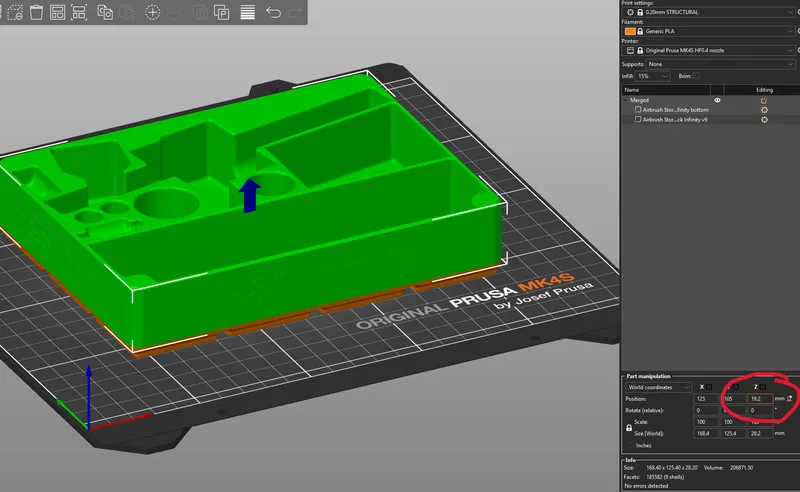 Gridfinity bottom for magnetized airbrush storage by oXiVanisher ...