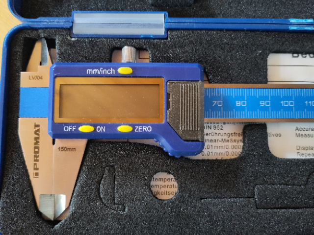 Promat digital caliper battery cover / cap