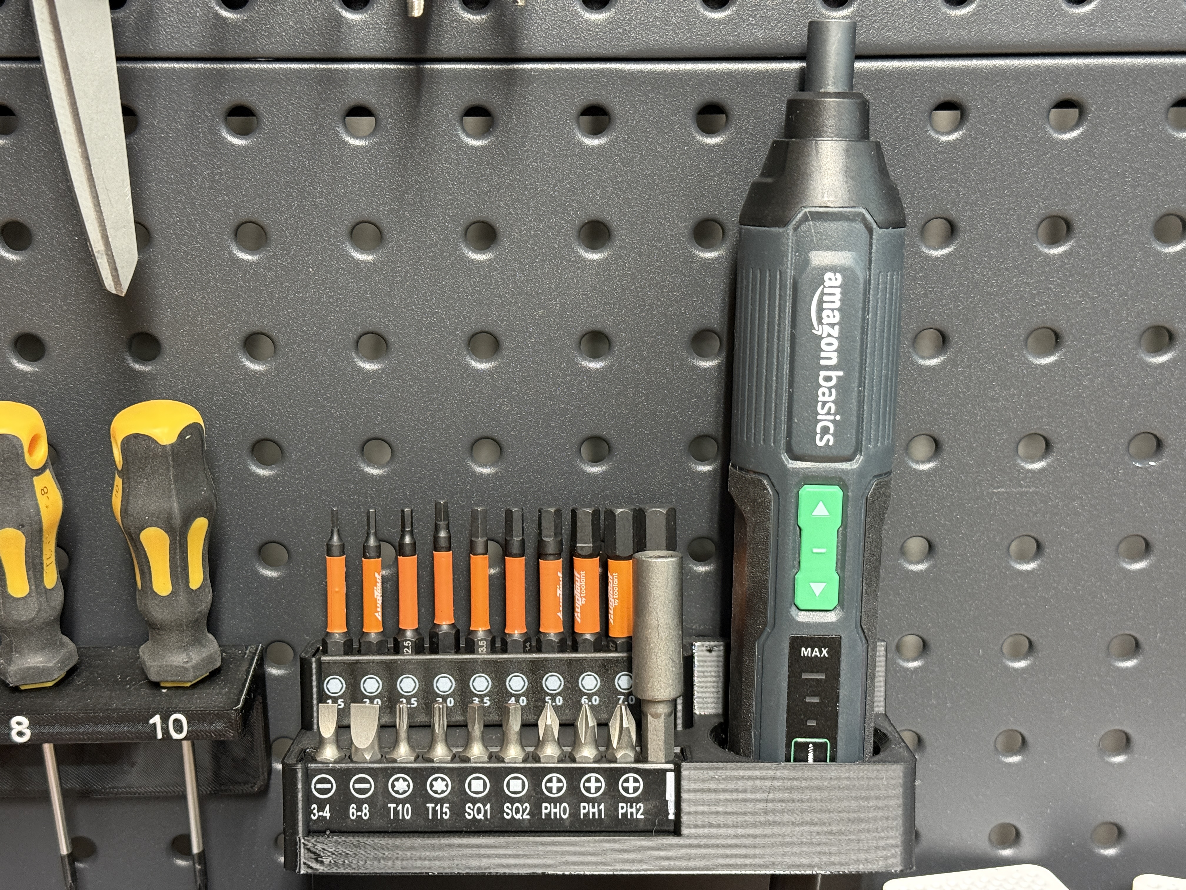 Pegboard Holder for AmazonBasics SKIL Cordless Screwdriver
