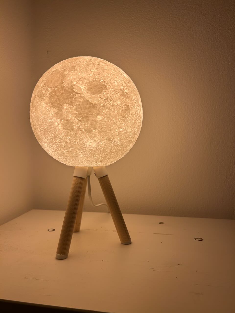 Wood Moon Lamp