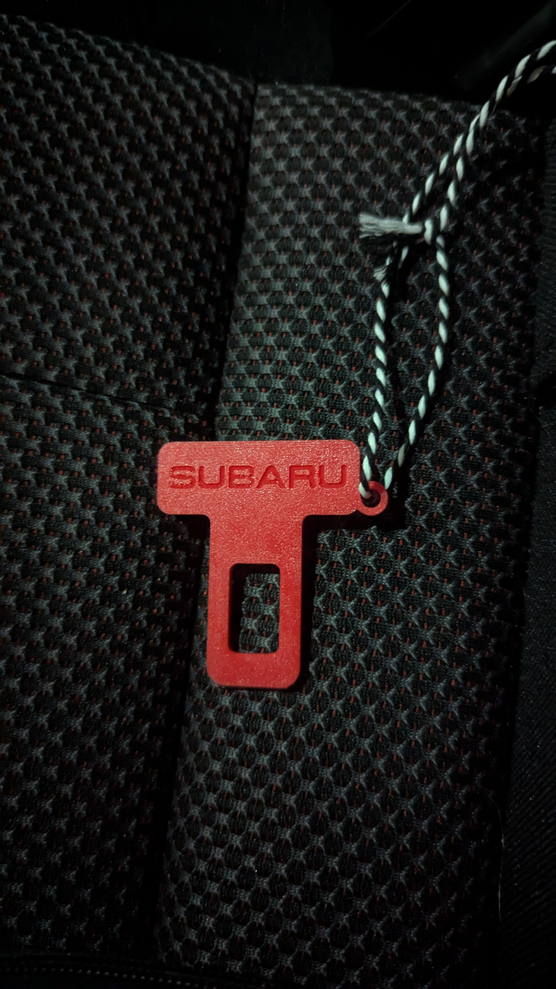 Subaru Seatbelt Alarm Silencer (with string loop!)