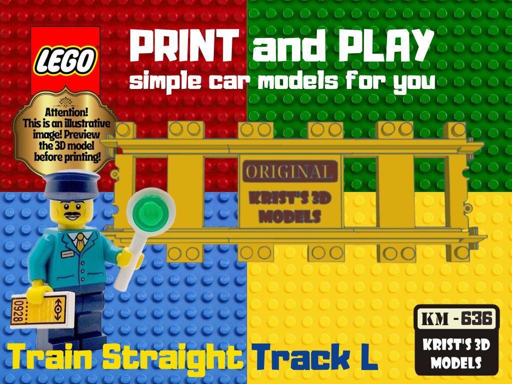 LEGO Train Straight Track L