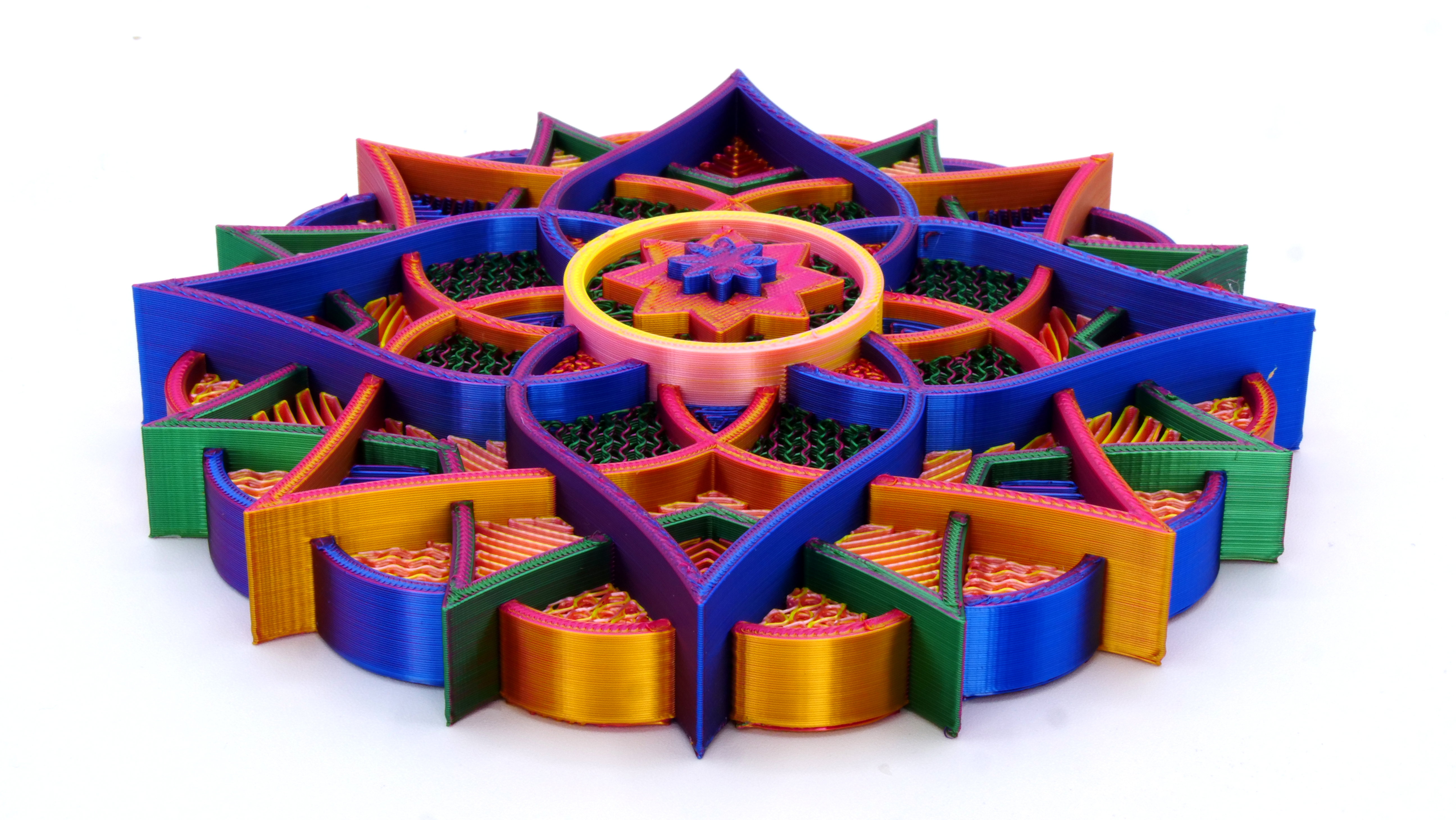 Miniatura 2 do modelo 3D Mandala (Single and Multimaterial)