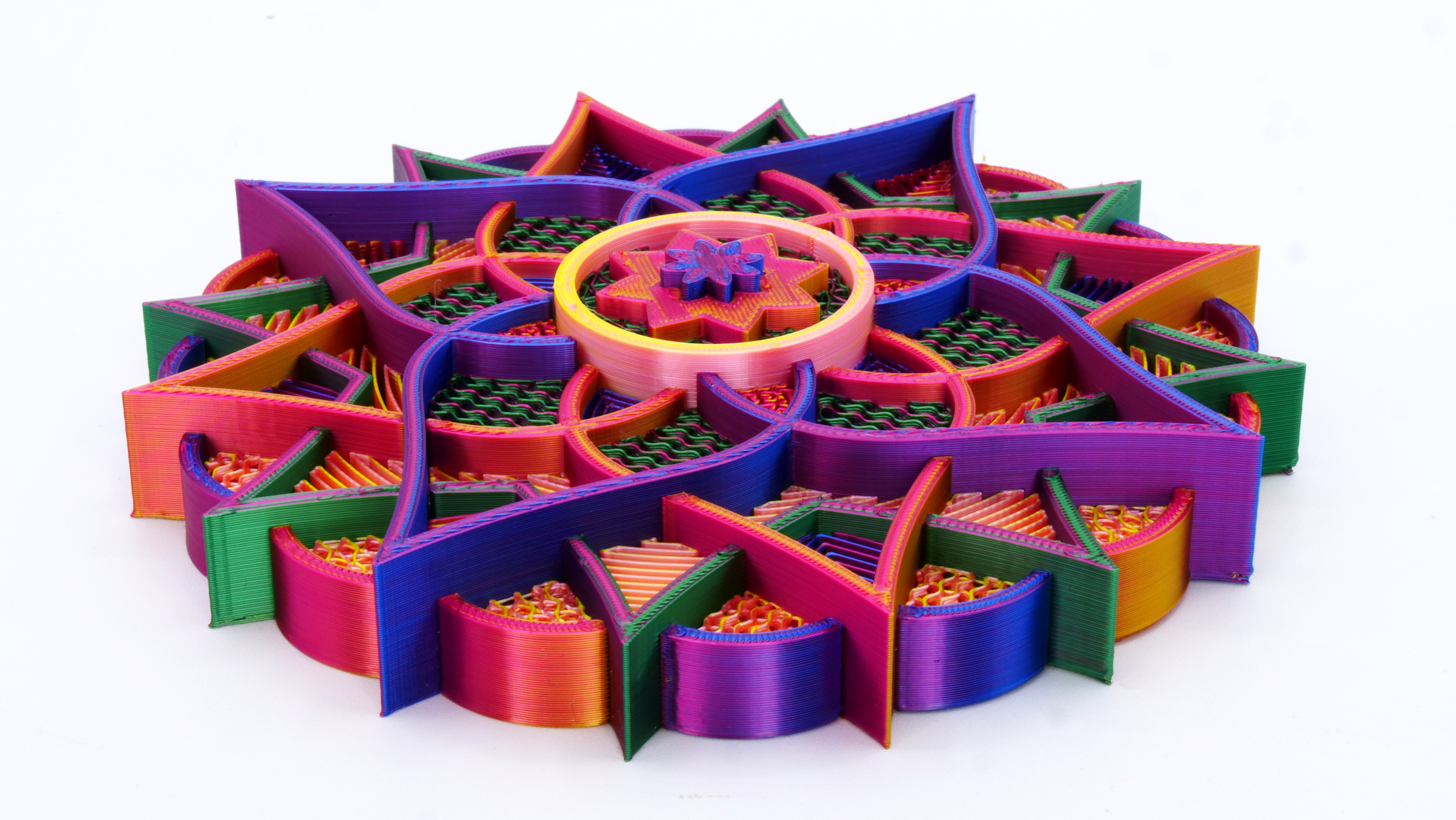 Miniatura 3 do modelo 3D Mandala (Single and Multimaterial)