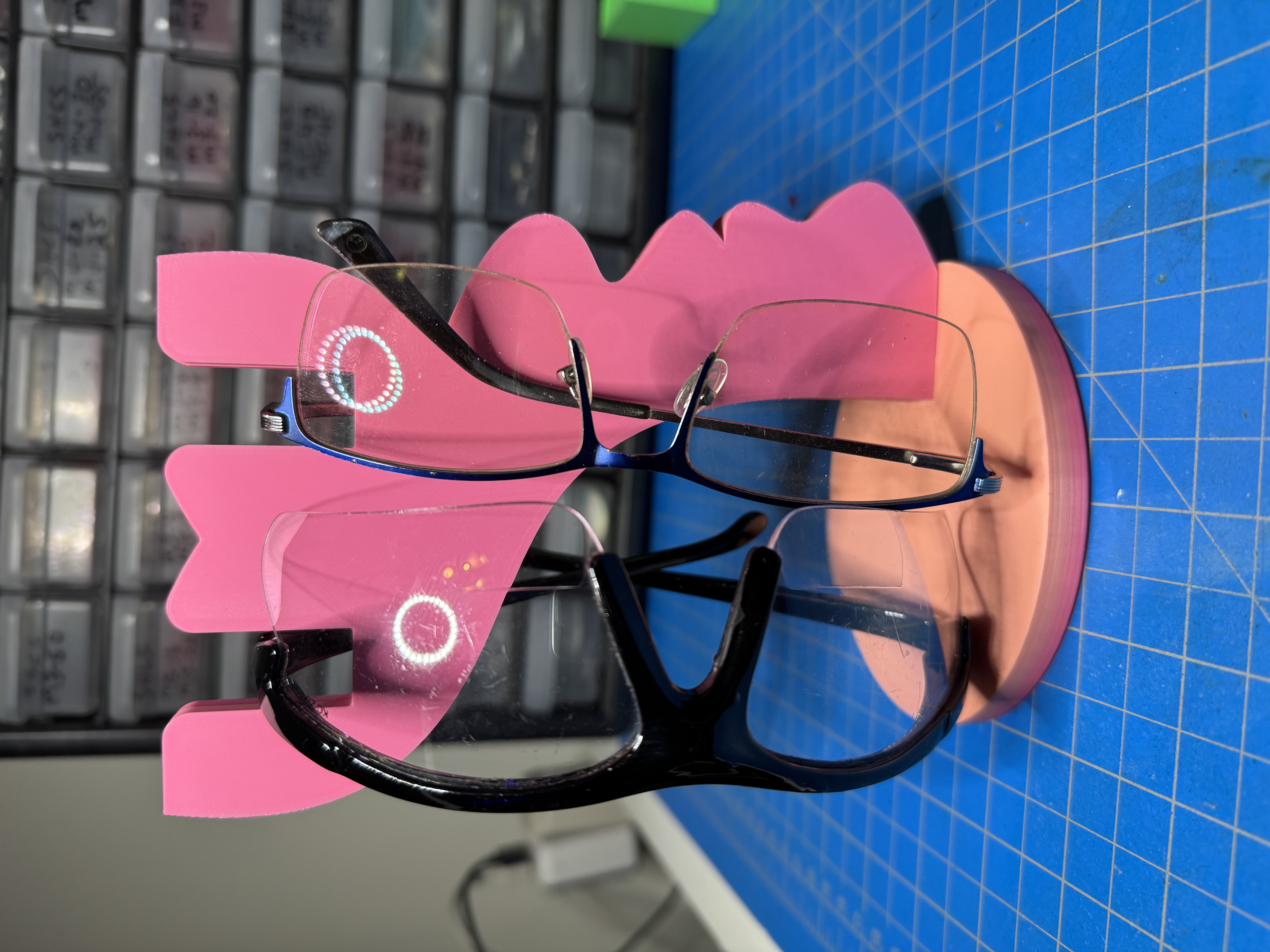 Double face Glasses holder