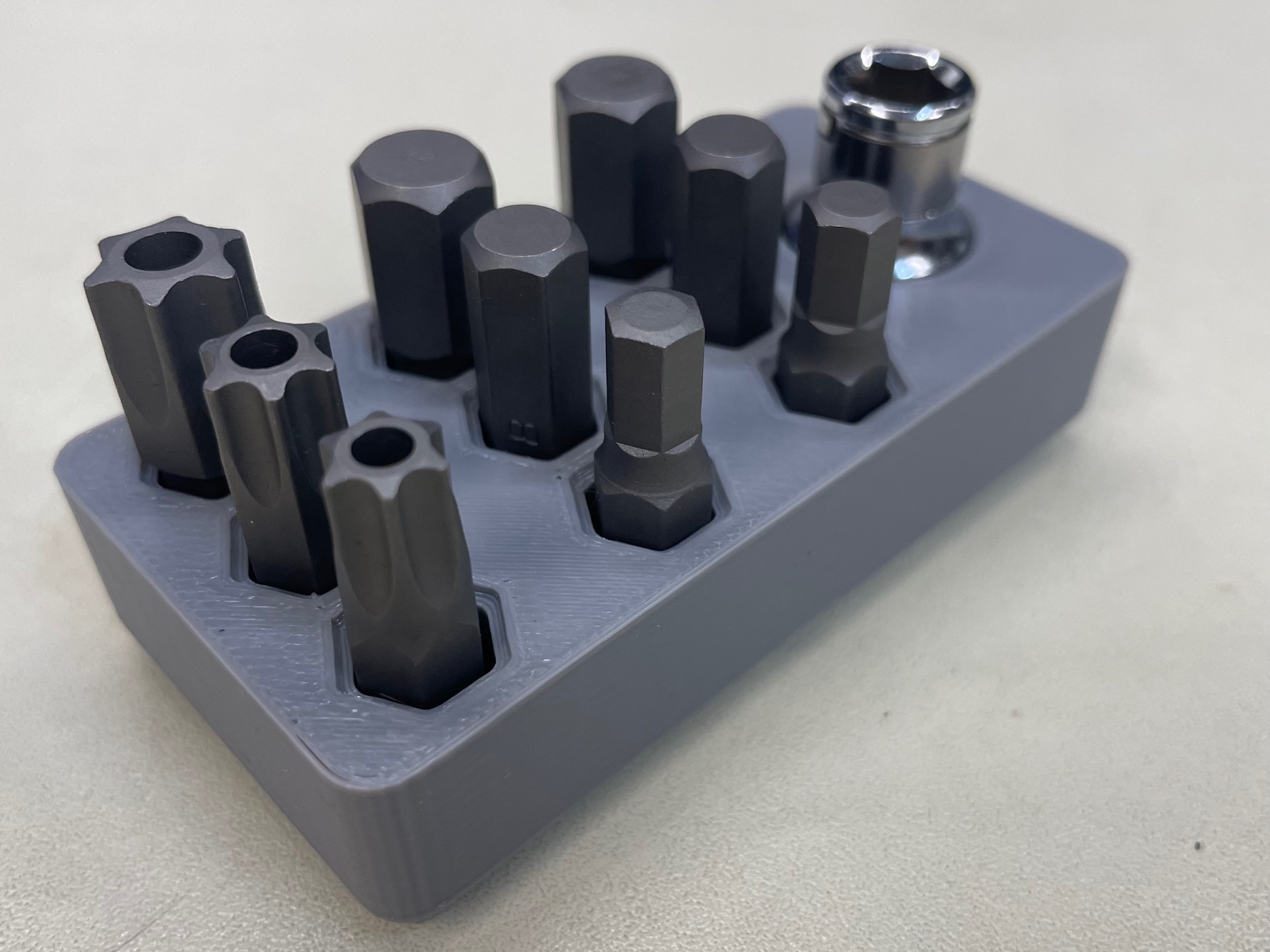 gridfinity torx and allen bit holder
