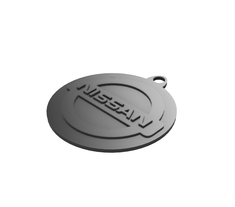 Nissan Logo & writing keychain