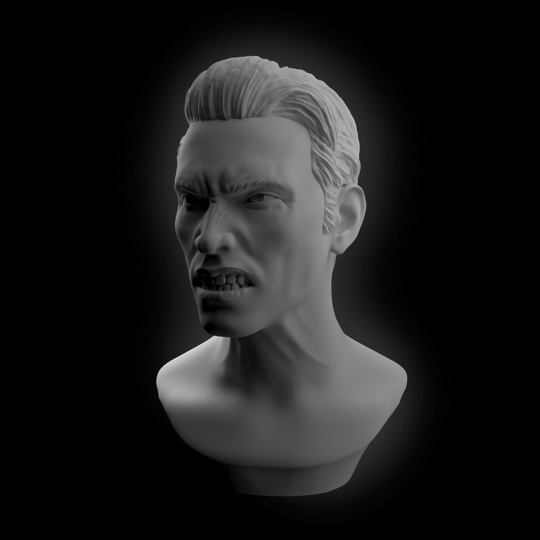 Miniatura 2 do modelo 3D Anger Sculpture