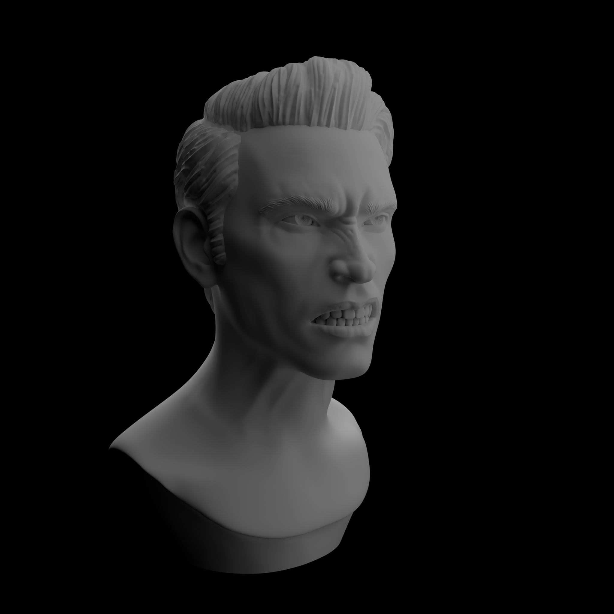 Miniatura 3 do modelo 3D Anger Sculpture