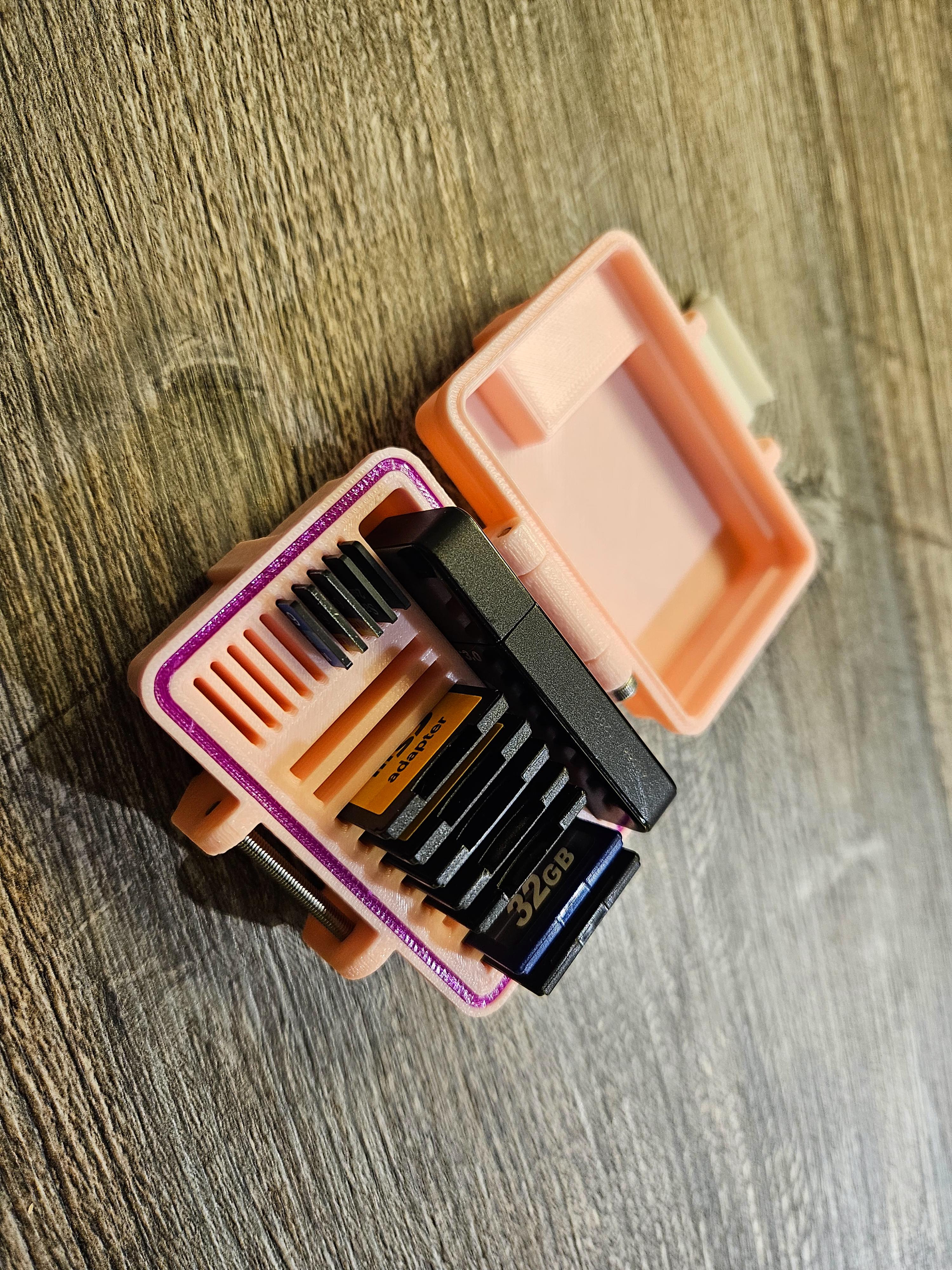 SD and micro SD card Rugged Box