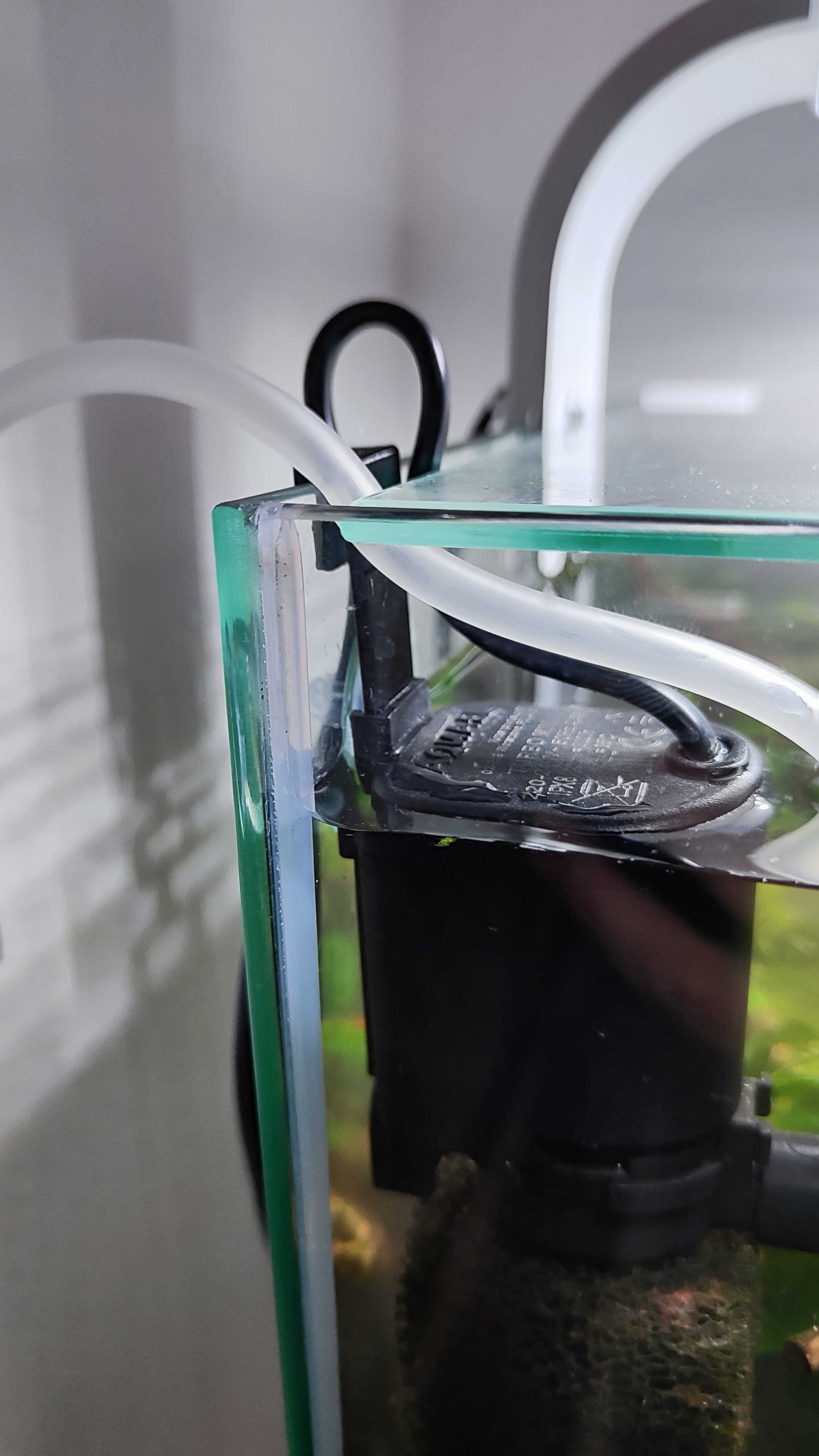 Aquael filter holder with cale grips
